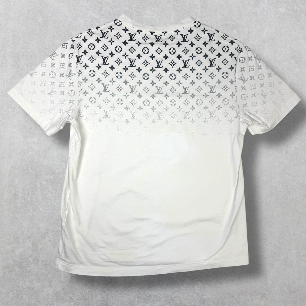 Louis Vuitton Monogram Gradient White Tee XL