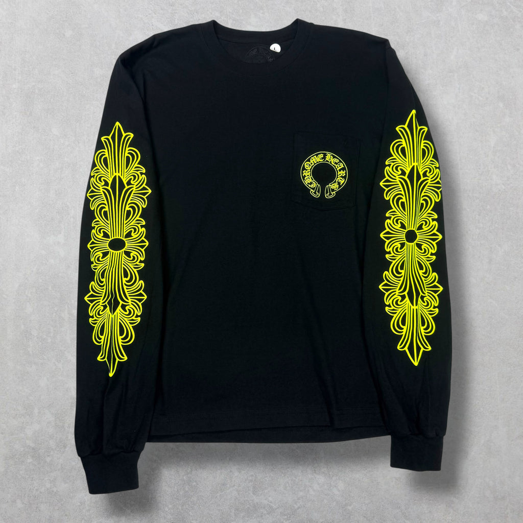 Chrome Hearts Neon Floral Long Sleeve L