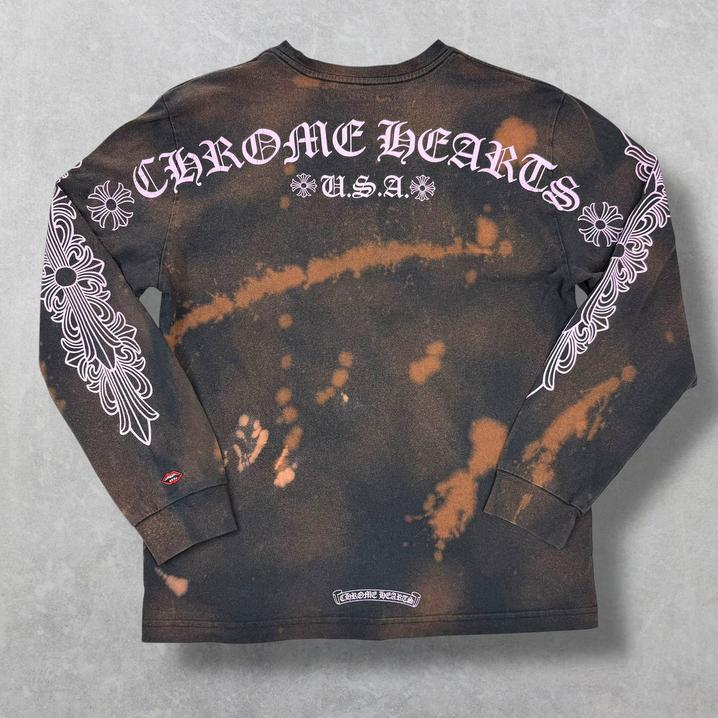 Chrome Hearts Matty Boy Pink Floral Long Sleeve L (S)