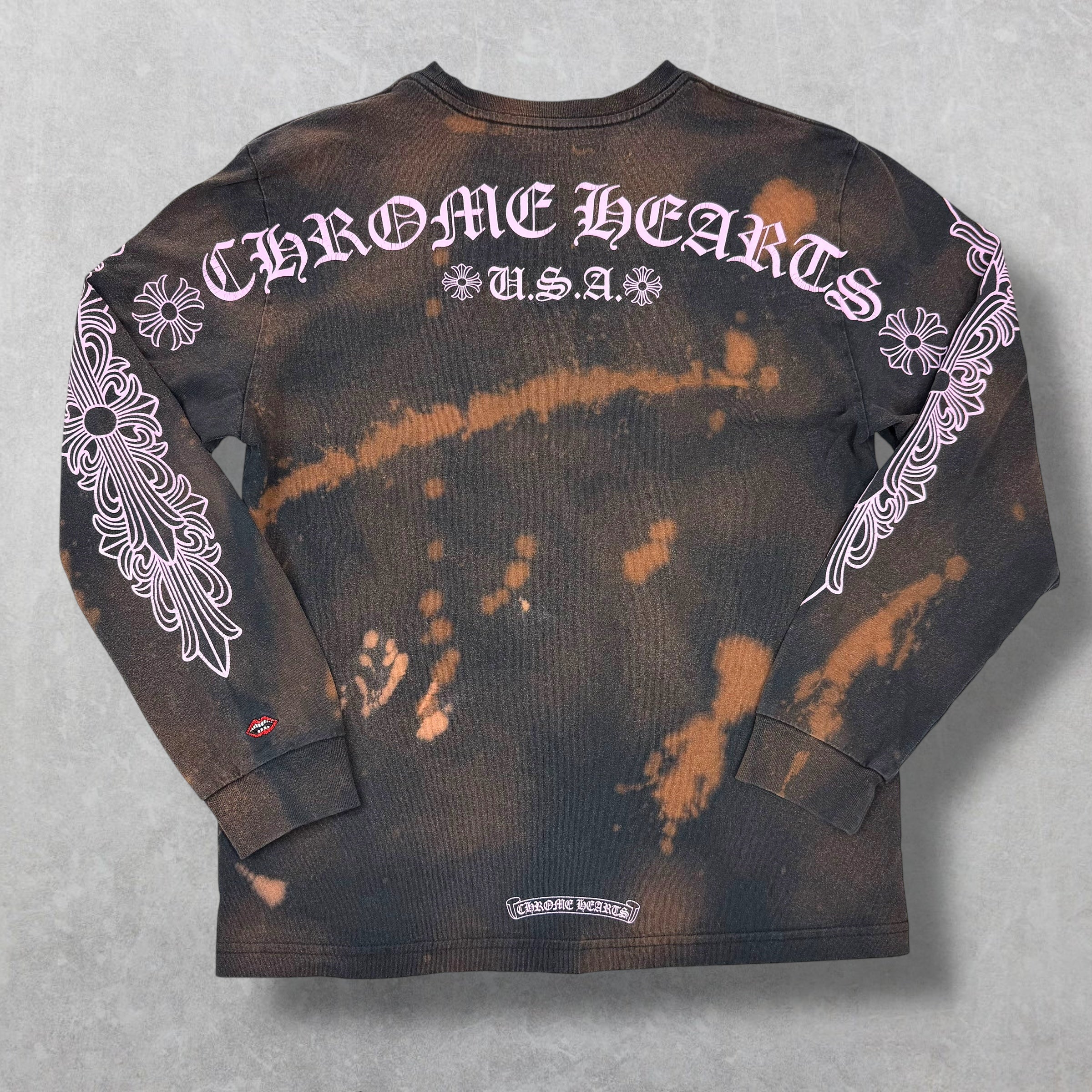 Chrome Hearts Matty Boy Pink Floral Long Sleeve L (S)