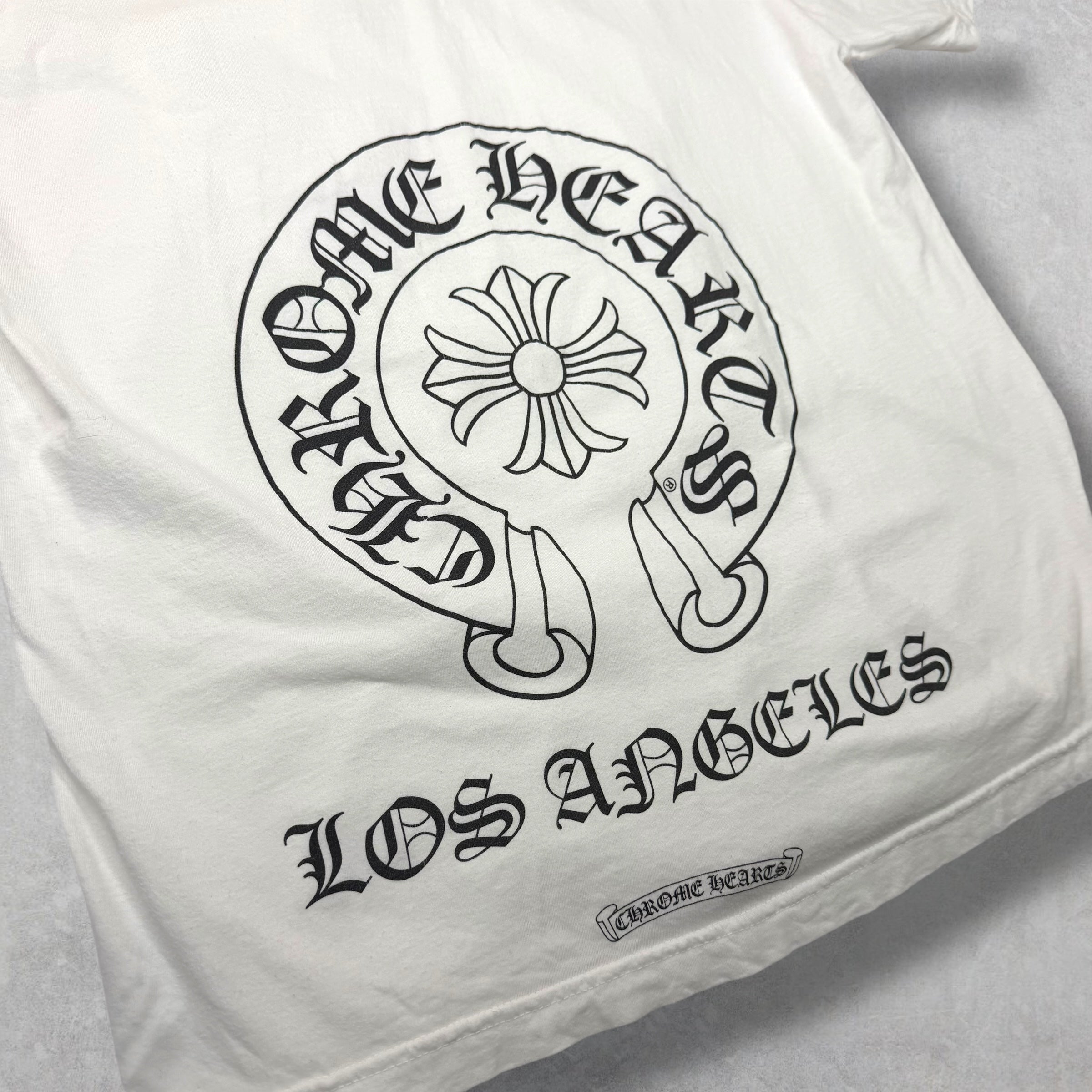 Chrome Hearts Los Angeles Horseshoe White Tee XL