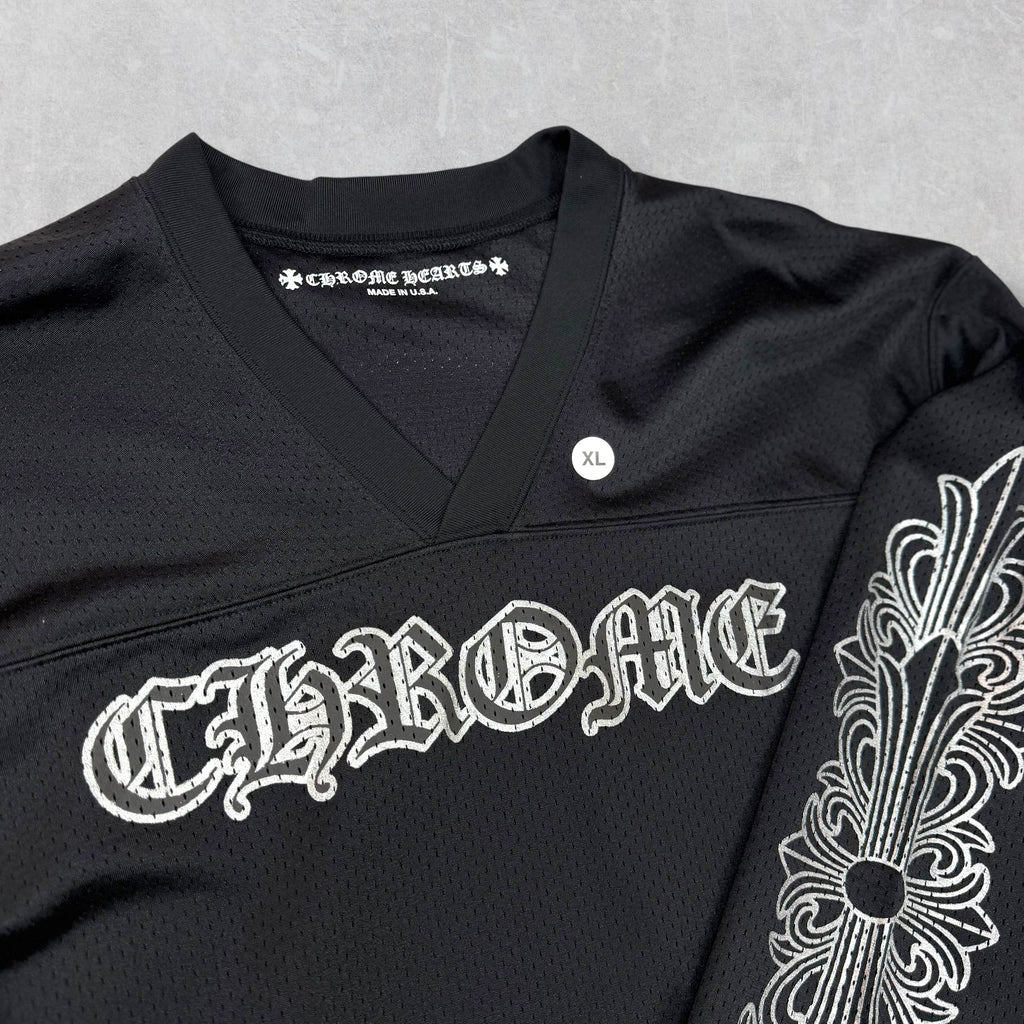 Chrome Hearts Stadium Mesh Black L/S Jersey XL