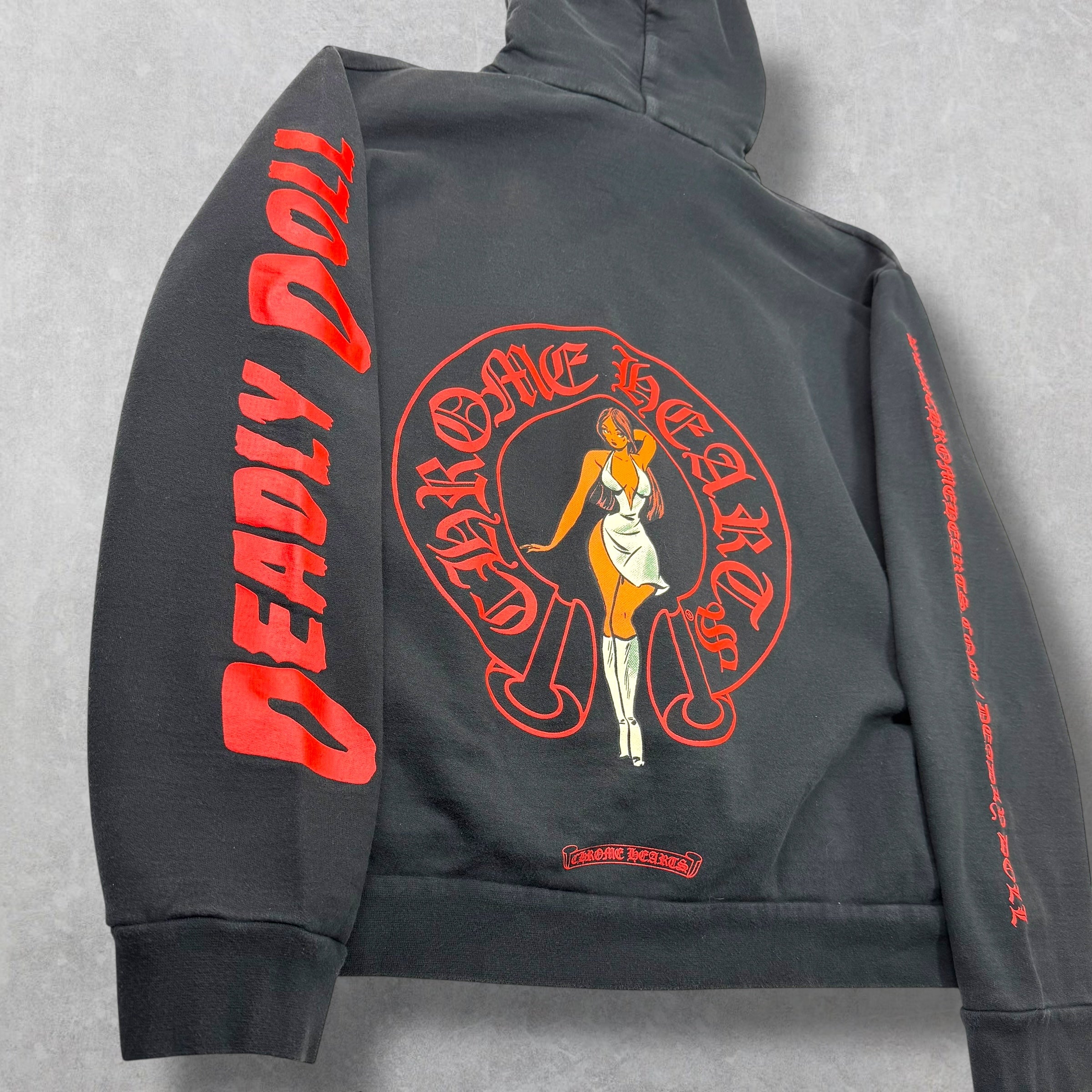 Chrome Hearts Jesse Jo Deadly Doll Horseshoe Hoodie XL