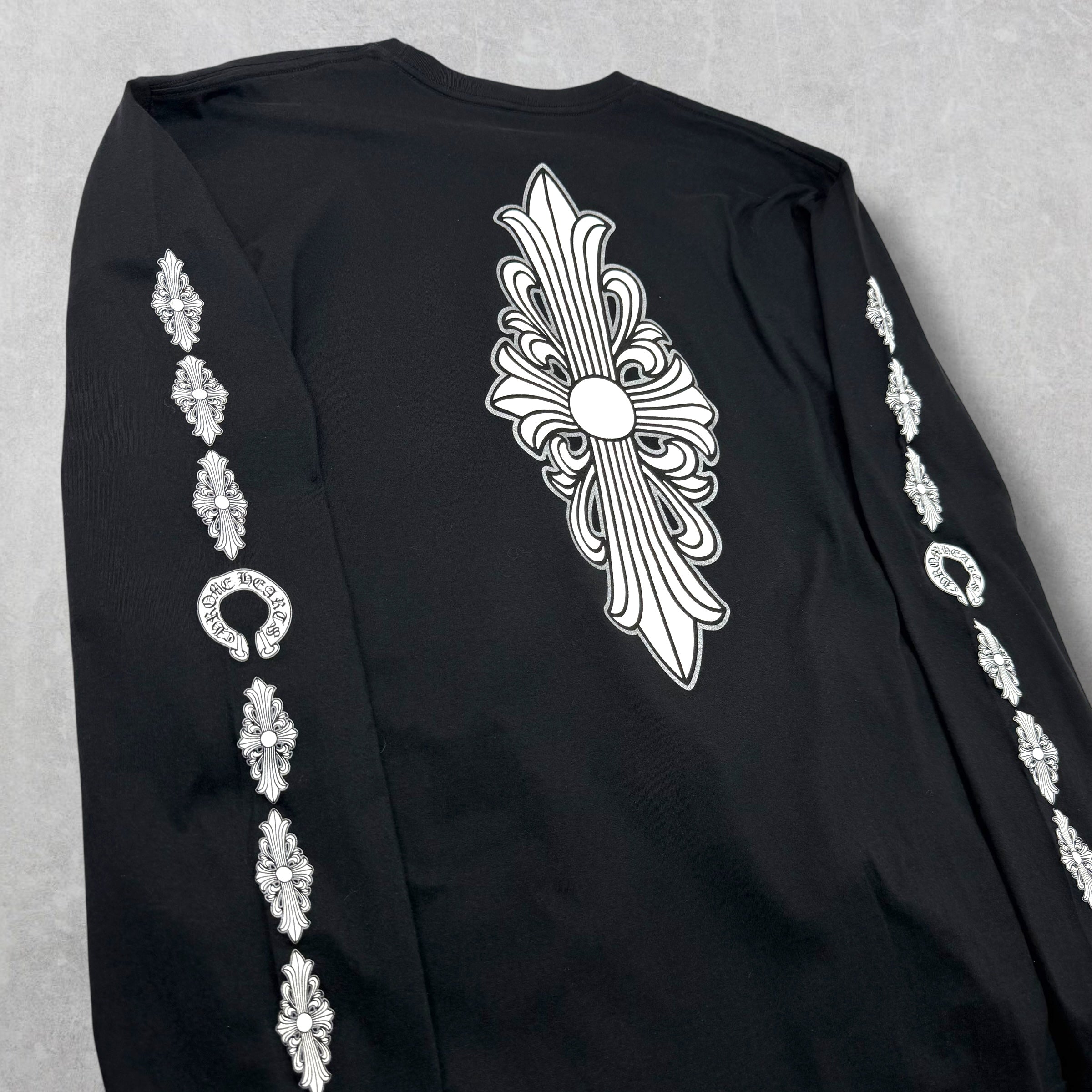 Chrome Hearts Fleur Cross Long Sleeve Tee XXL