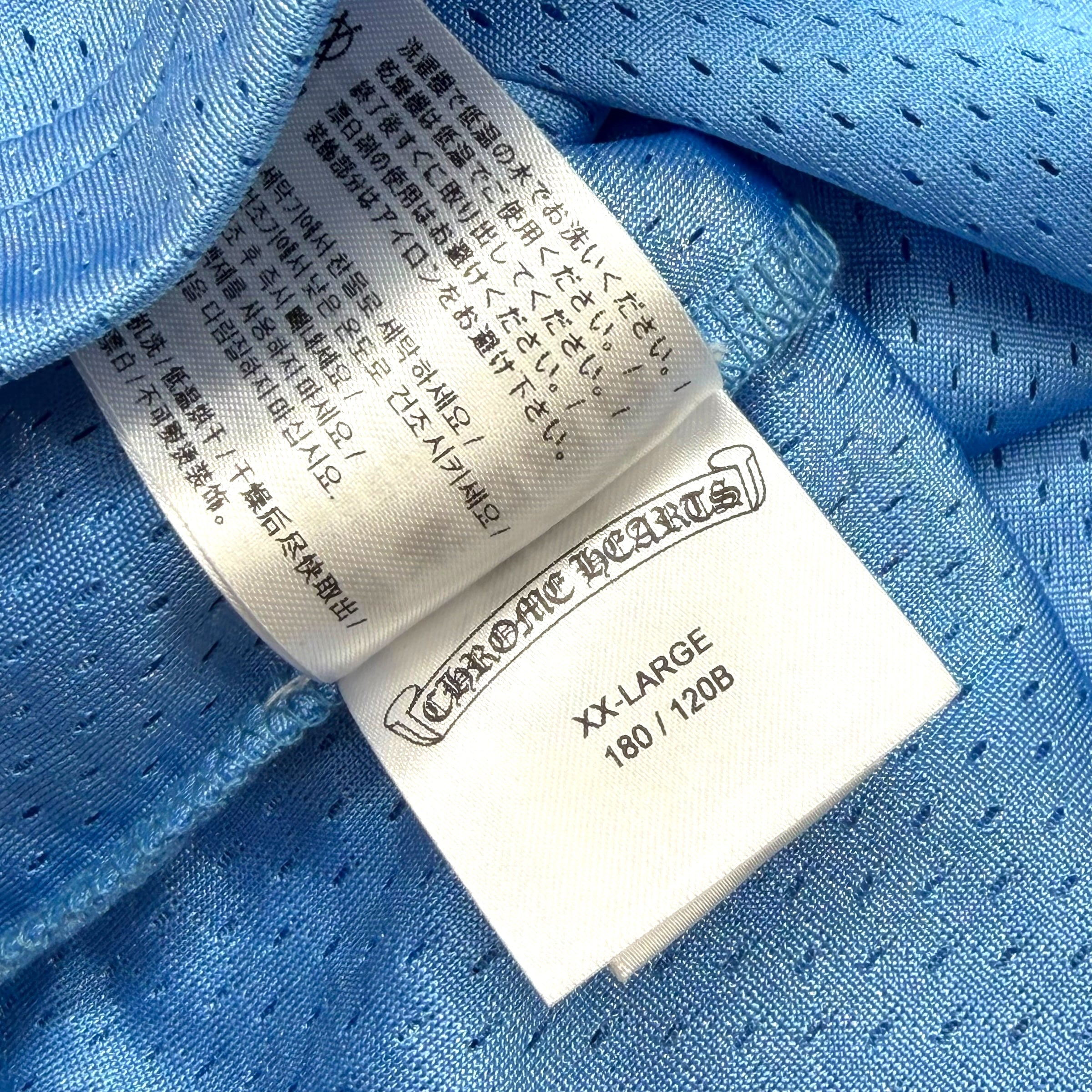 Chrome Hearts Stadium Mesh Blue Jersey XXL
