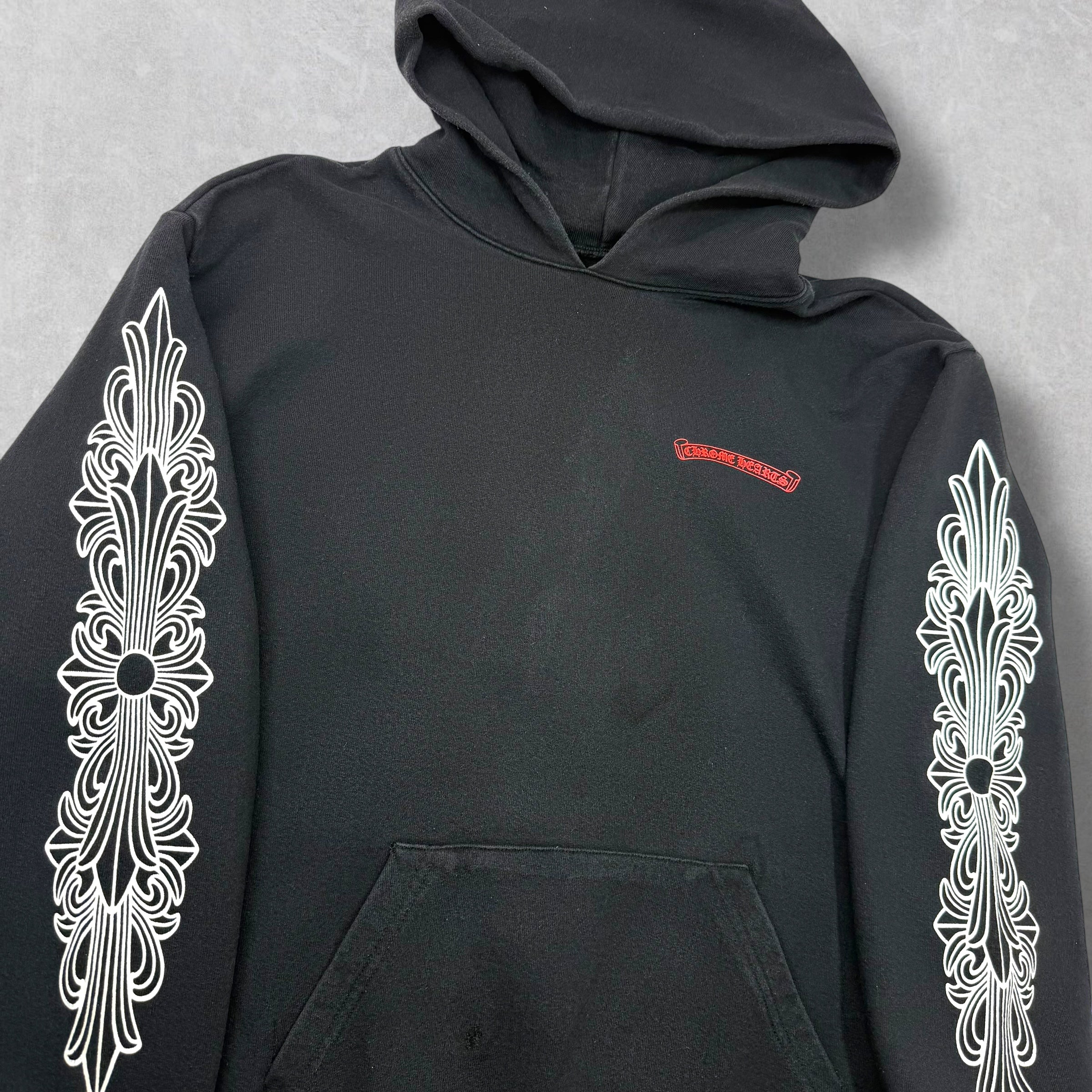 Chrome Hearts Matty Boy Floral Chomper Hoodie XXL