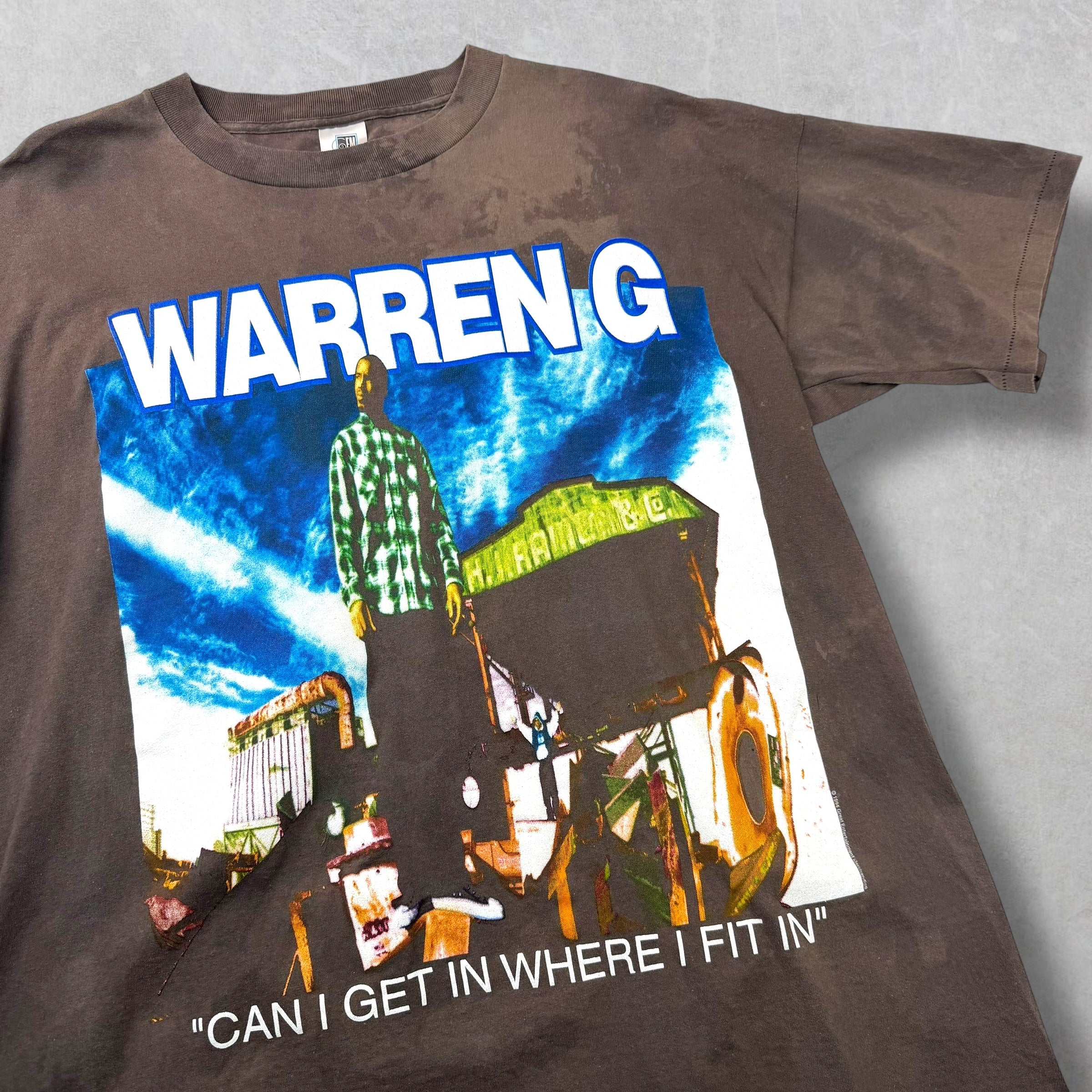 Vintage 1994 Warren G "Can I Get in Where I Fit in" Tee XL