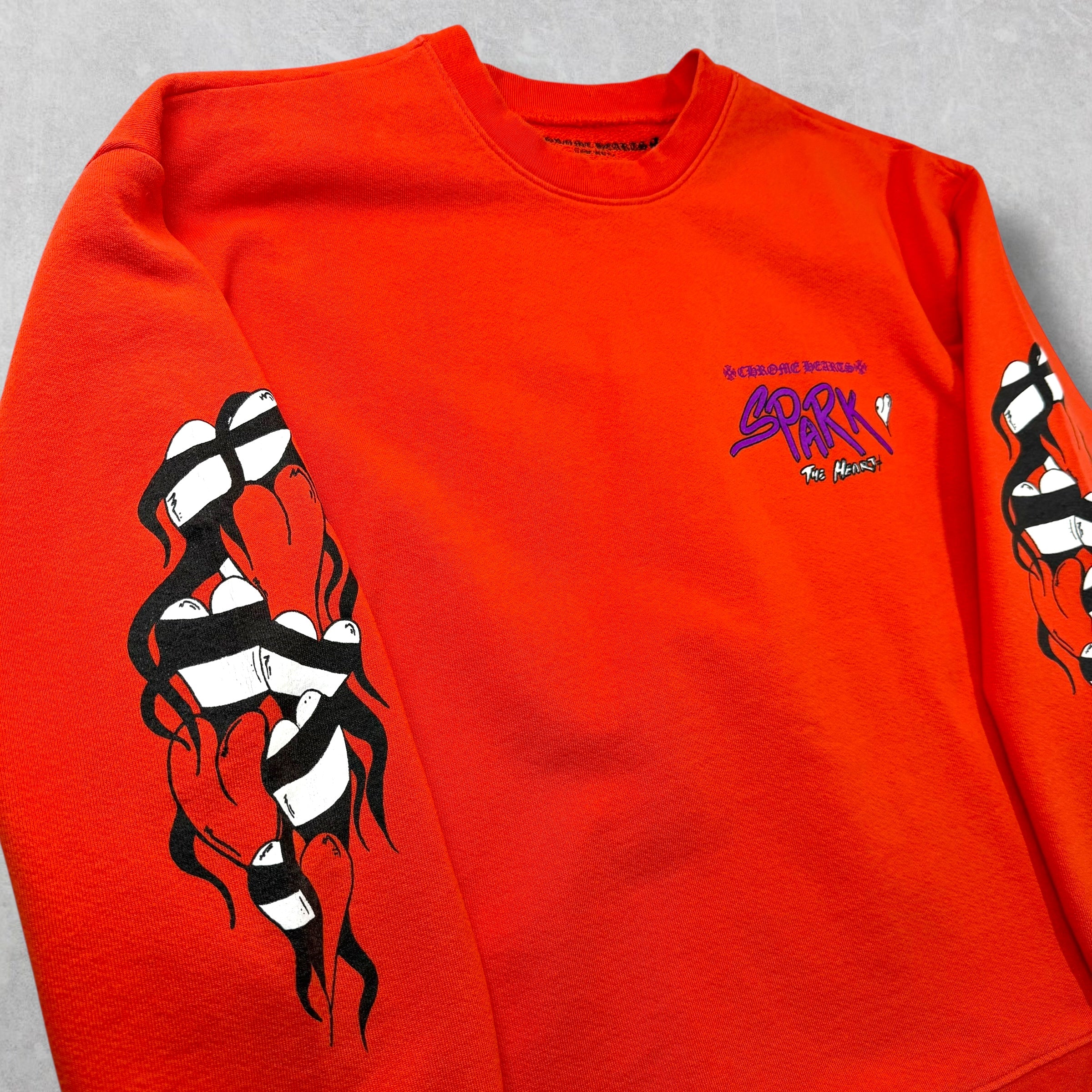 Chrome Hearts Matty Boy 'Sick Heart' Crewneck XL