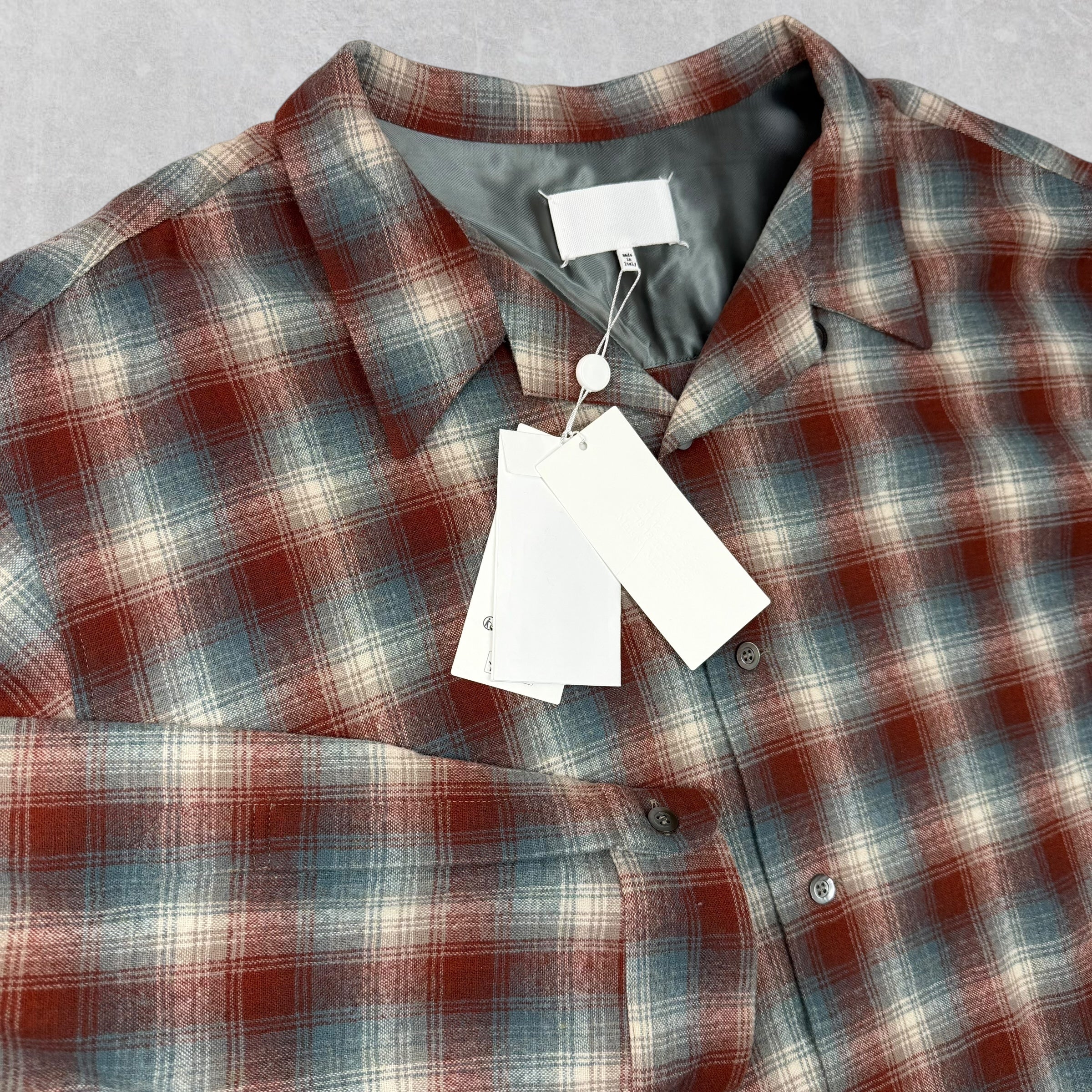 Maison Margiela Pendleton Checked Wool Shirt 52 (XL)