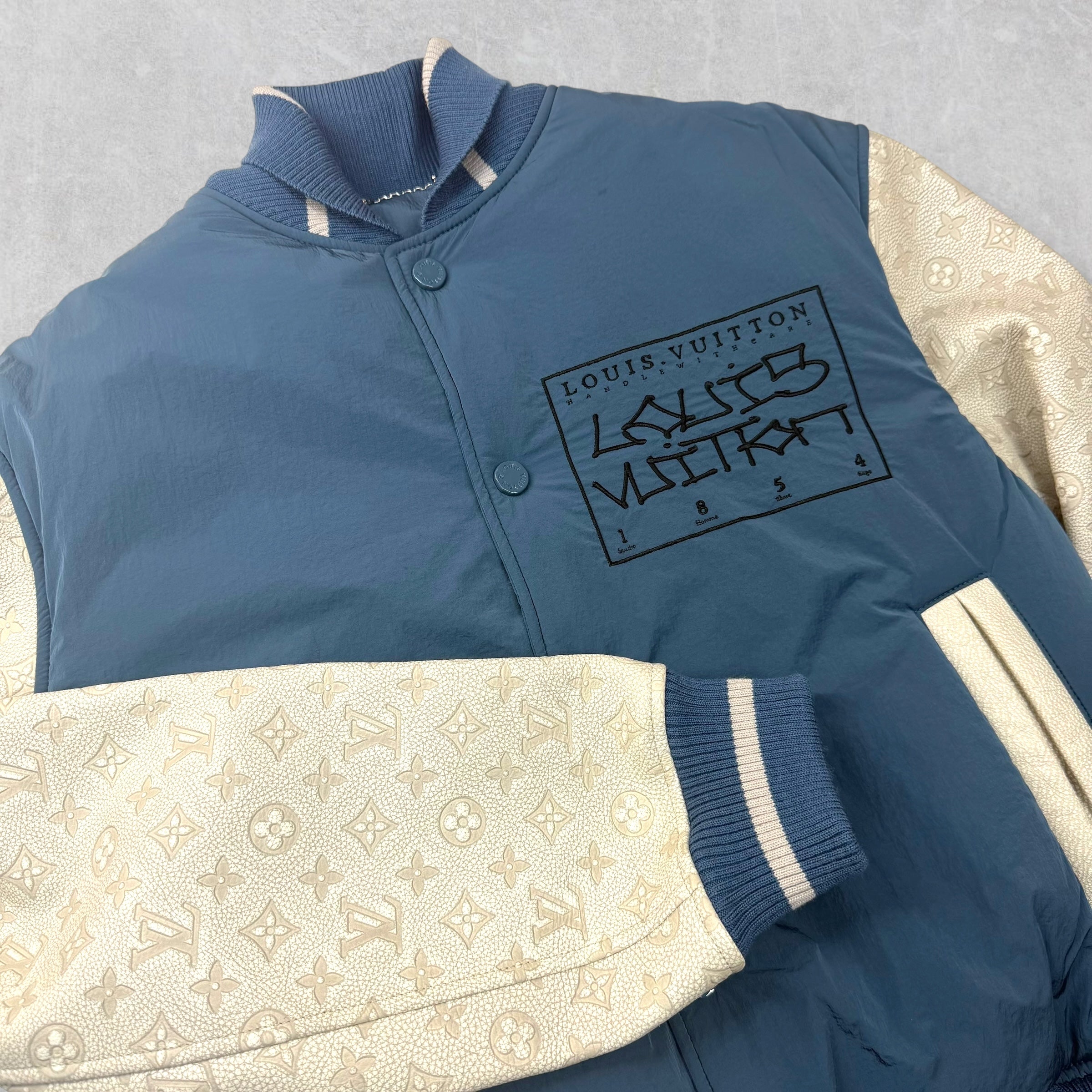 Louis Vuitton Mixed Leather Teddy Jacket 50 (L)