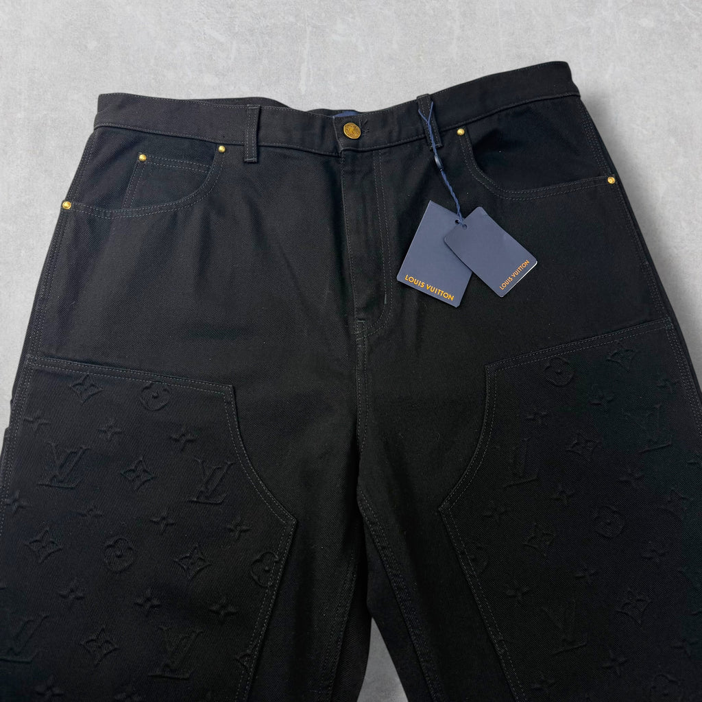Louis Vuitton Monogram Detail Carpenter Denim 40