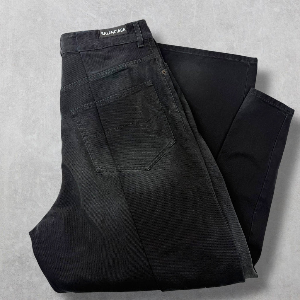 Balenciaga Double Side Black Jeans 36 (L)
