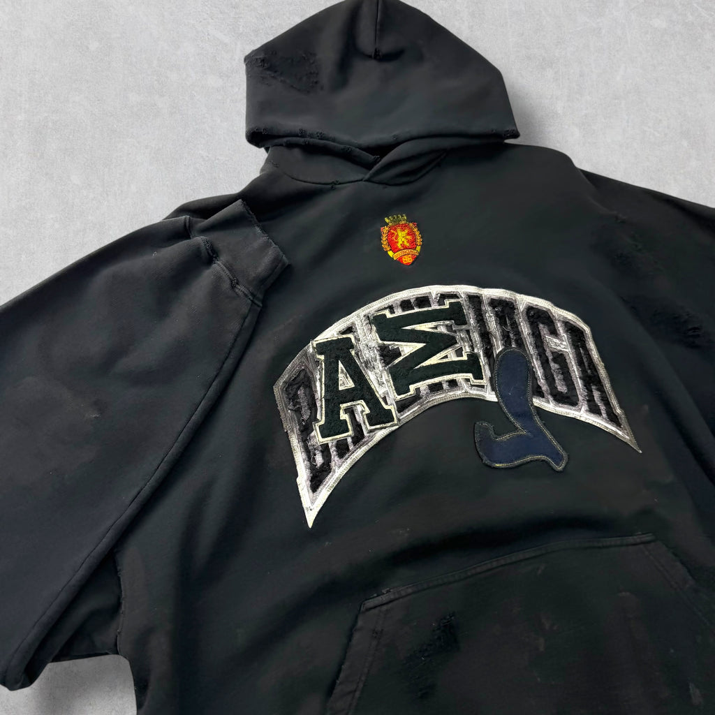 Balenciaga Skater Logo-Appliqué Hoodie 4 (XXL)