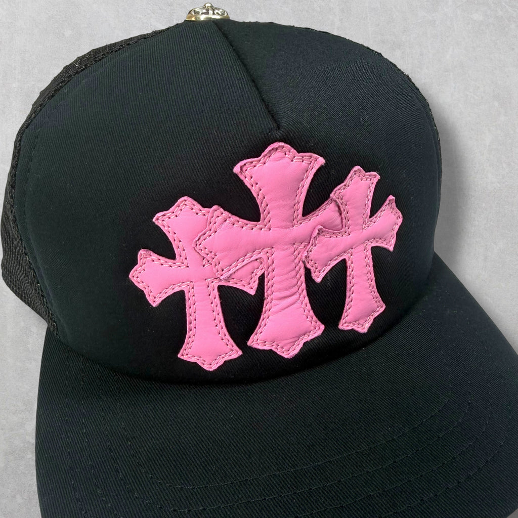 Chrome hearts Pink Cemetery Cross Trucker