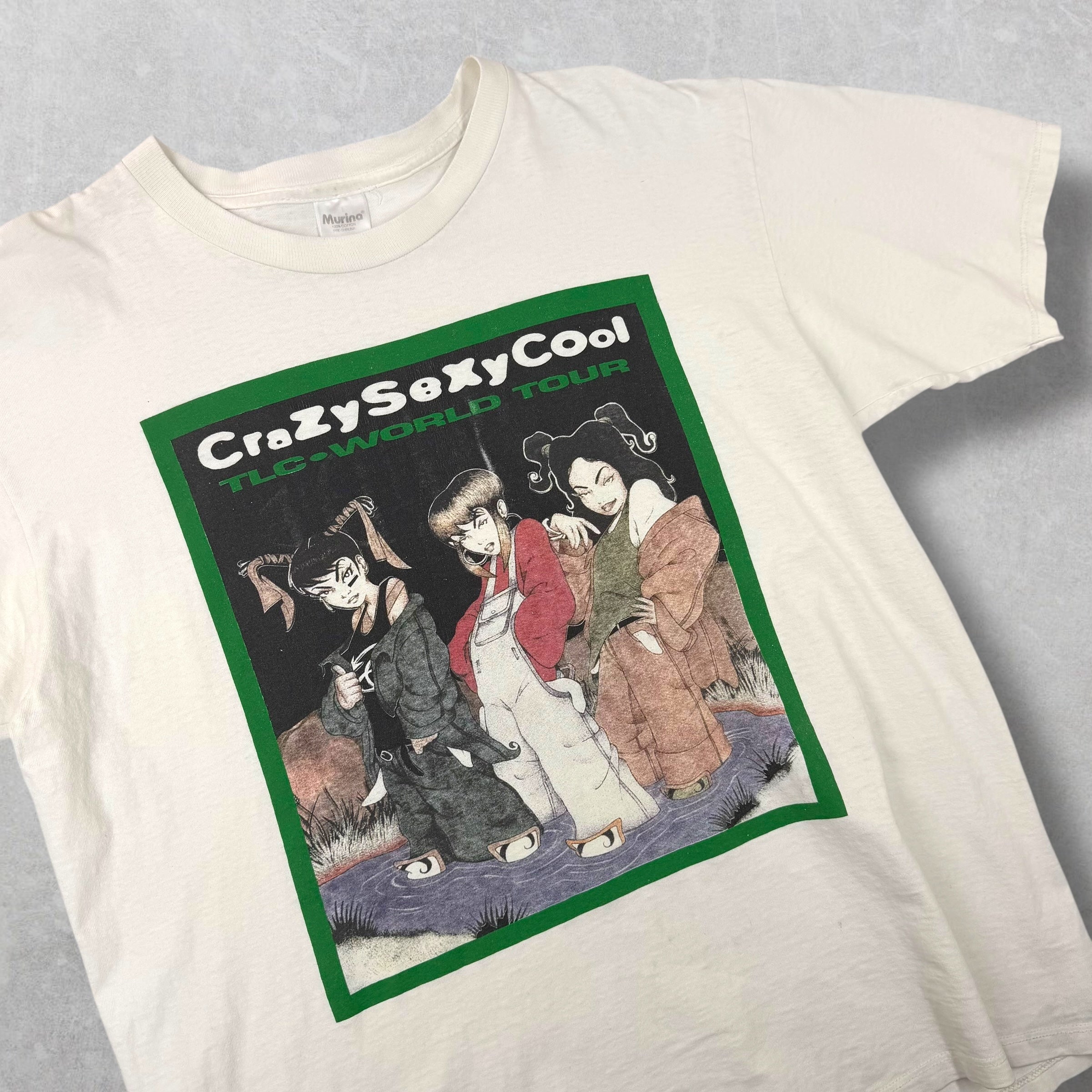 Vintage 1996 TLC CrazySexyCool World Tour Tee L