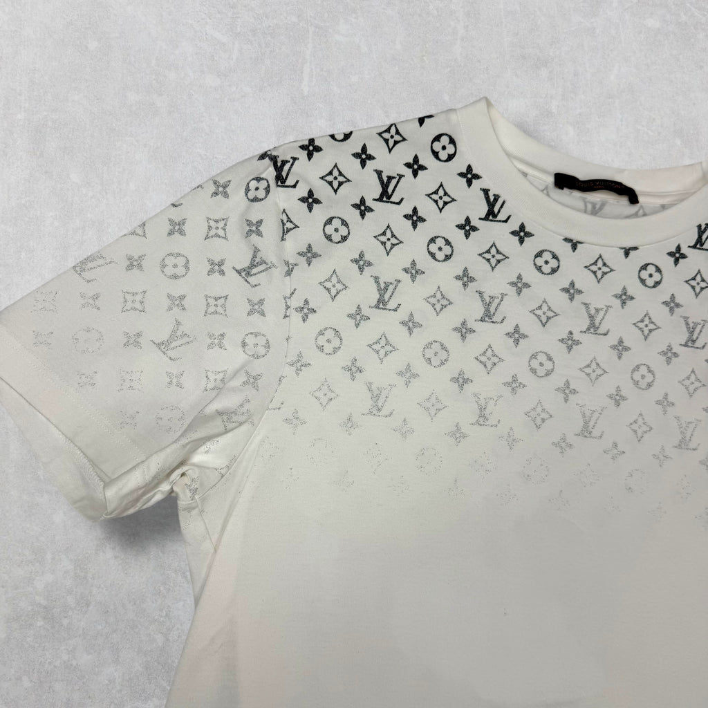 Louis Vuitton Monogram Gradient White Tee XL