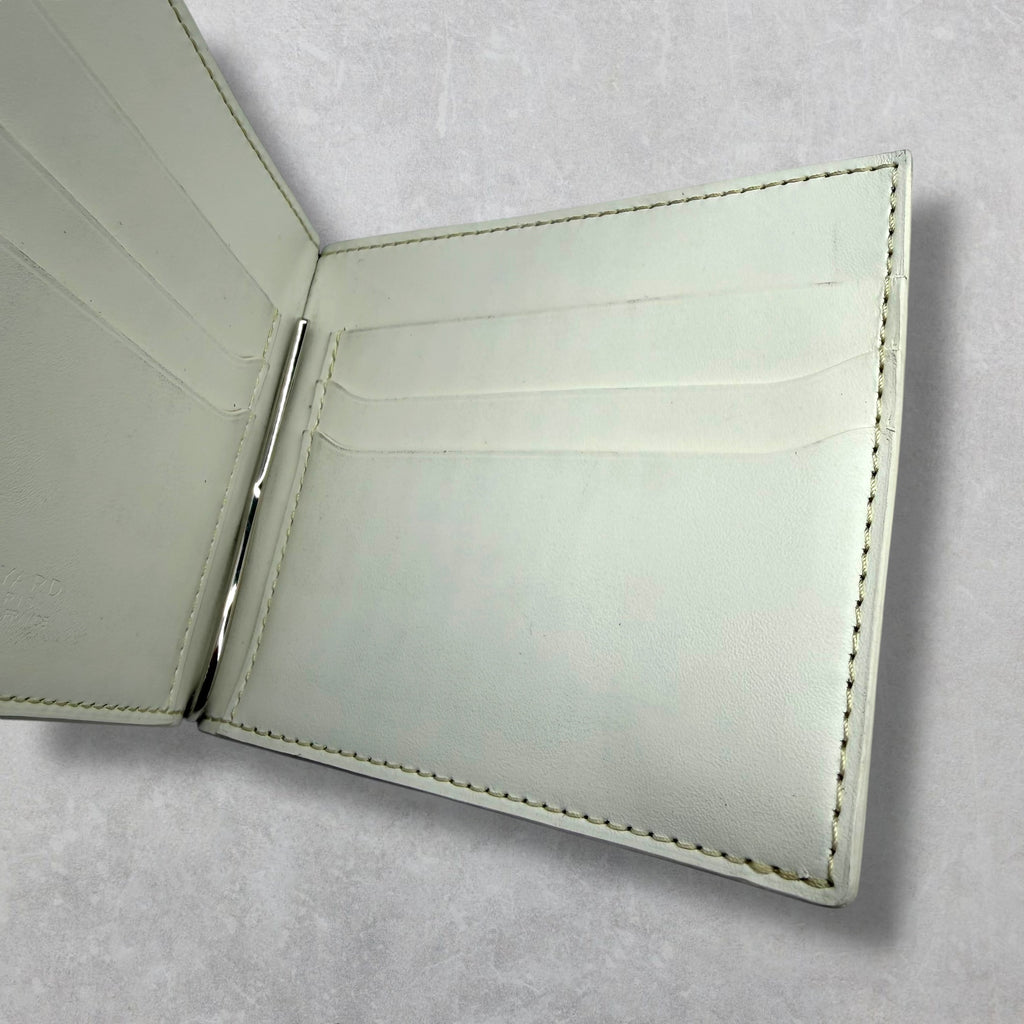 Goyard Saint-Thomas Bill Fold Wallet White Goyardine