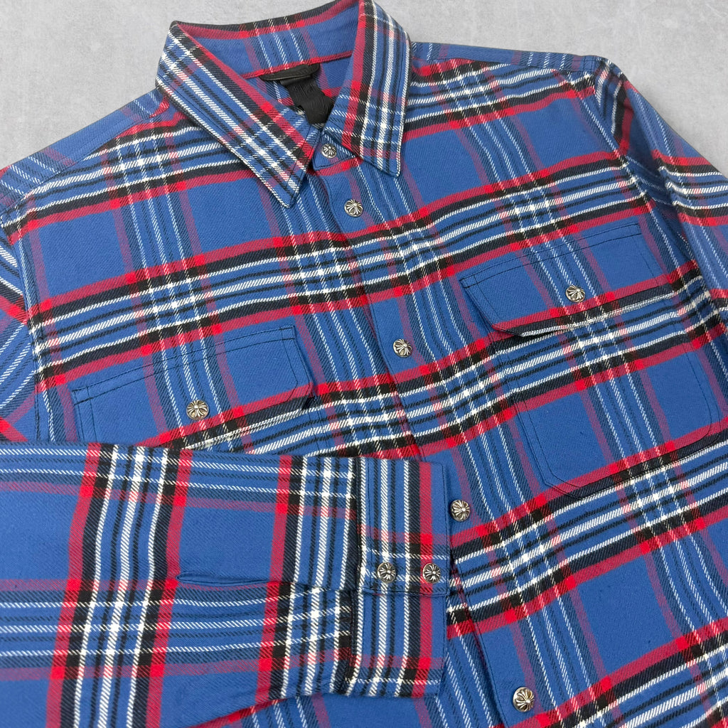 Chrome Hearts Flannel Work Dog Shirt L