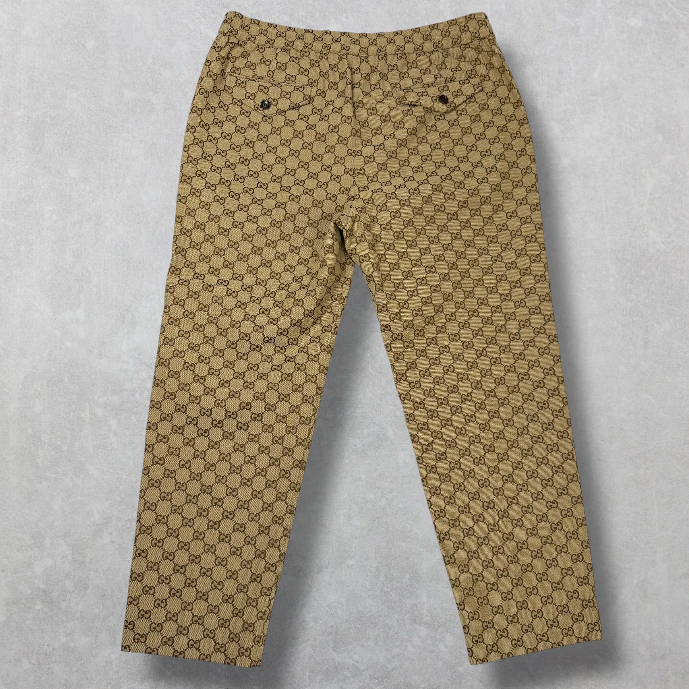 Gucci GG Supreme Cotton-Blend Pants 52 (L)