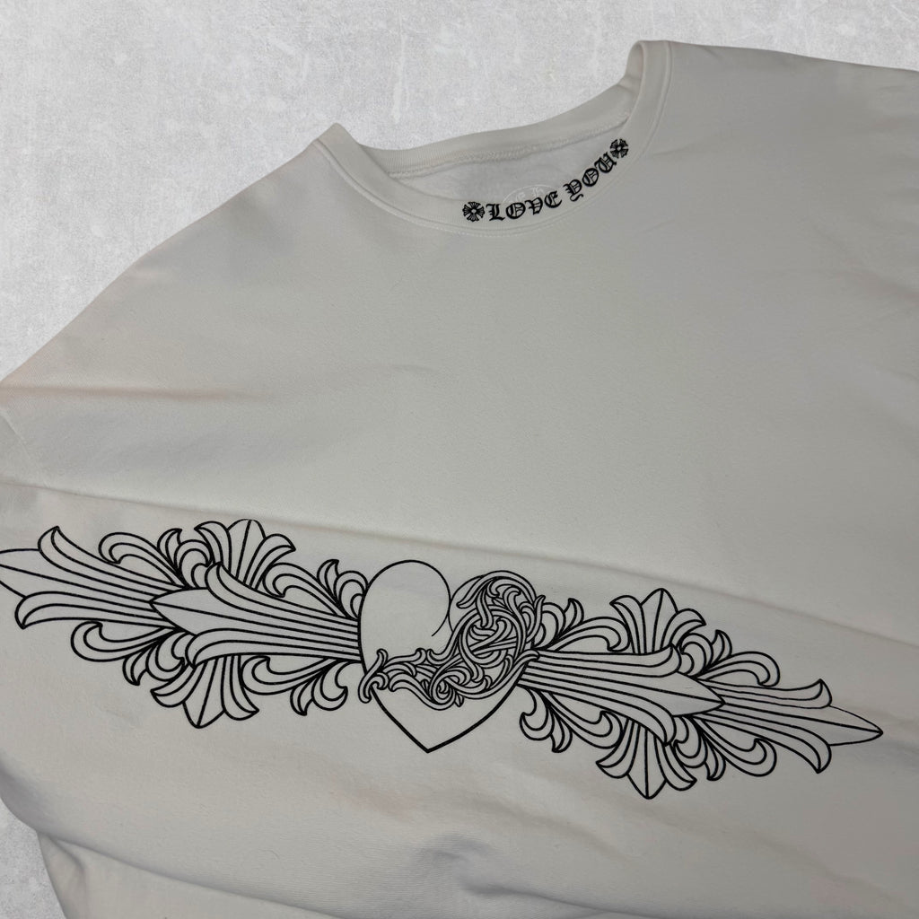 Chrome Hearts Love You Floral Crewneck XXL