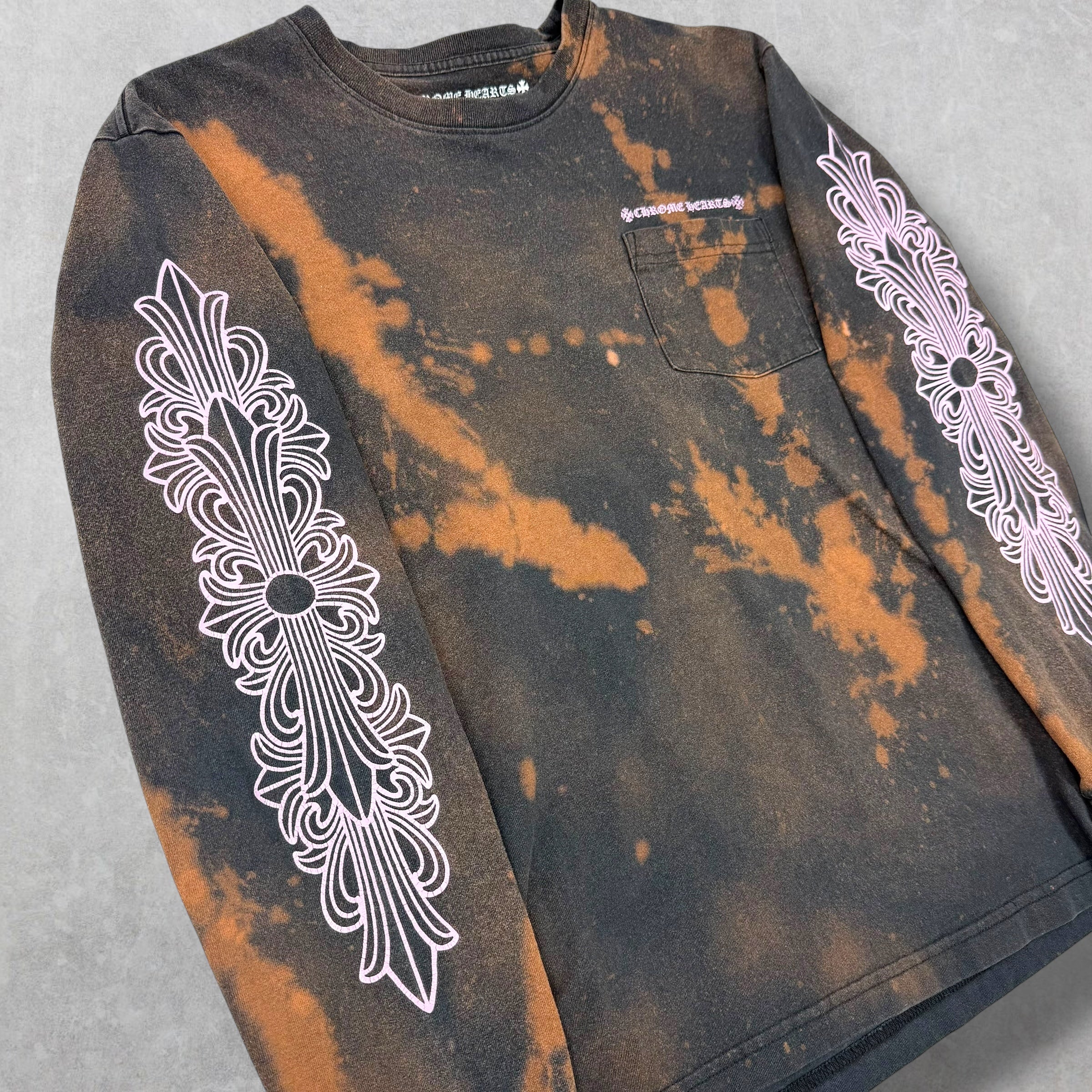 Chrome Hearts Matty Boy Pink Floral Long Sleeve L (S)