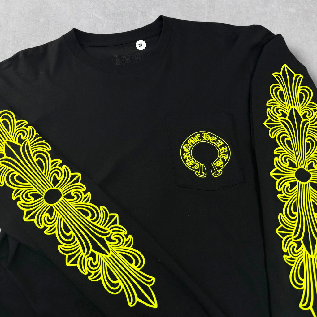 Chrome Hearts Neon Floral Long Sleeve M