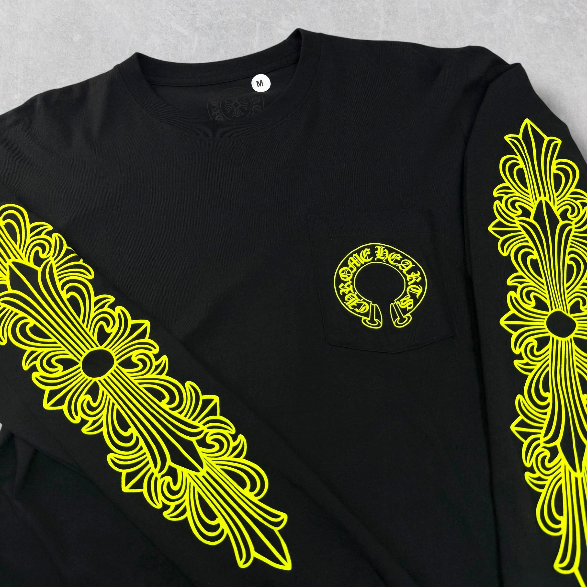 Chrome Hearts Neon Floral Long Sleeve M