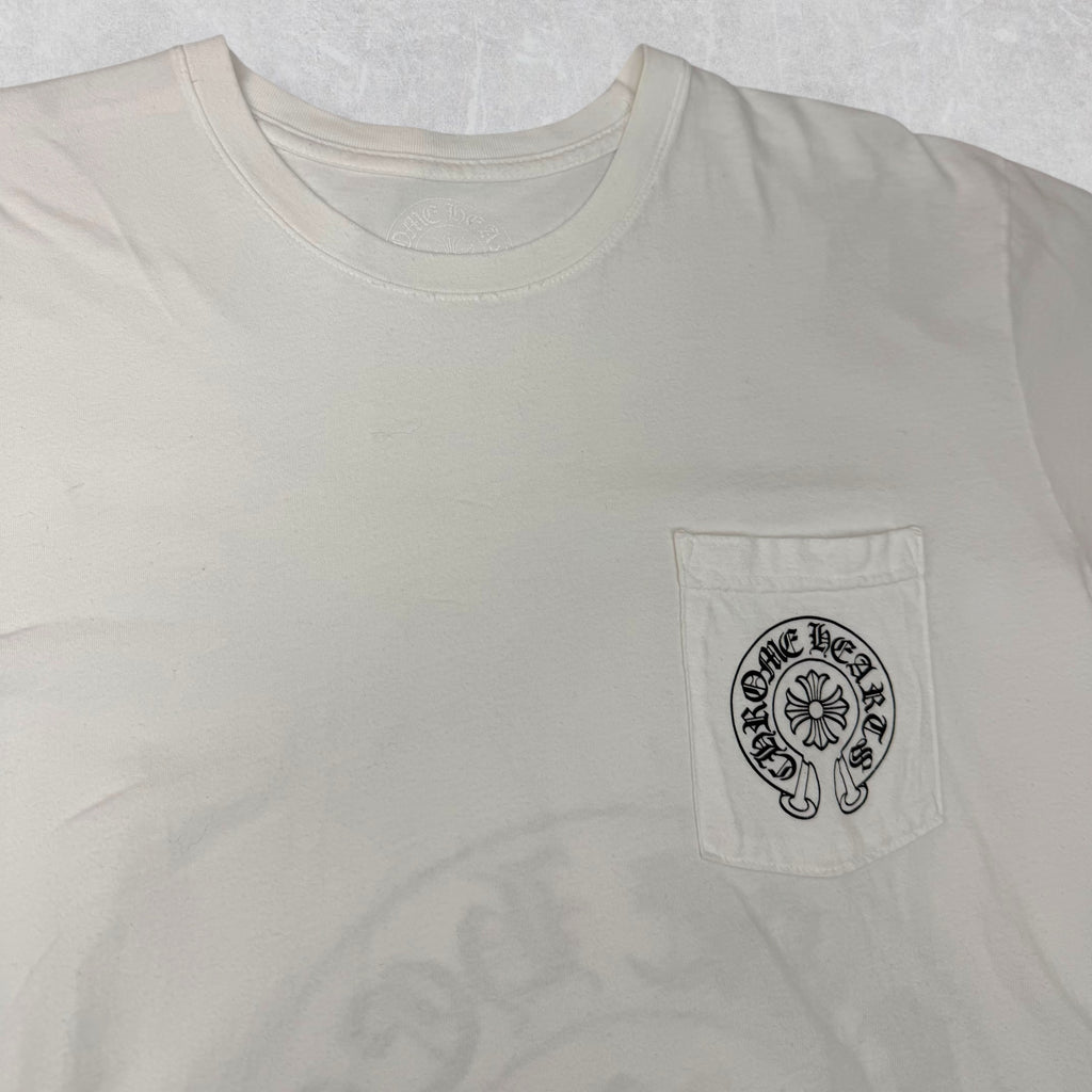 Chrome Hearts Los Angeles Horseshoe White Tee XL