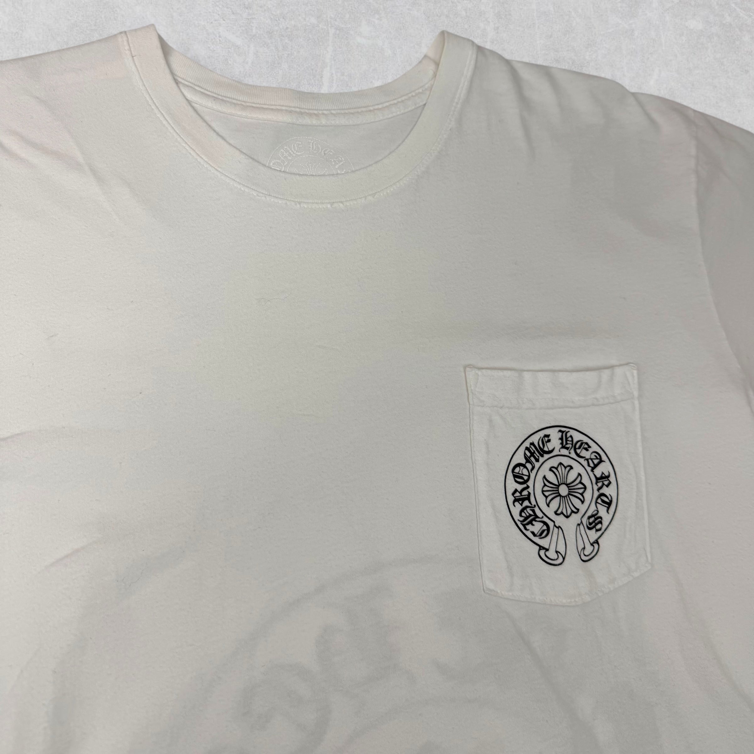 Chrome Hearts Los Angeles Horseshoe White Tee XL
