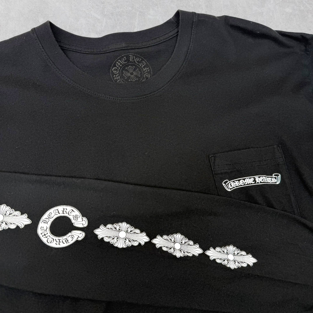 Chrome Hearts Fleur Cross Long Sleeve Tee XXL