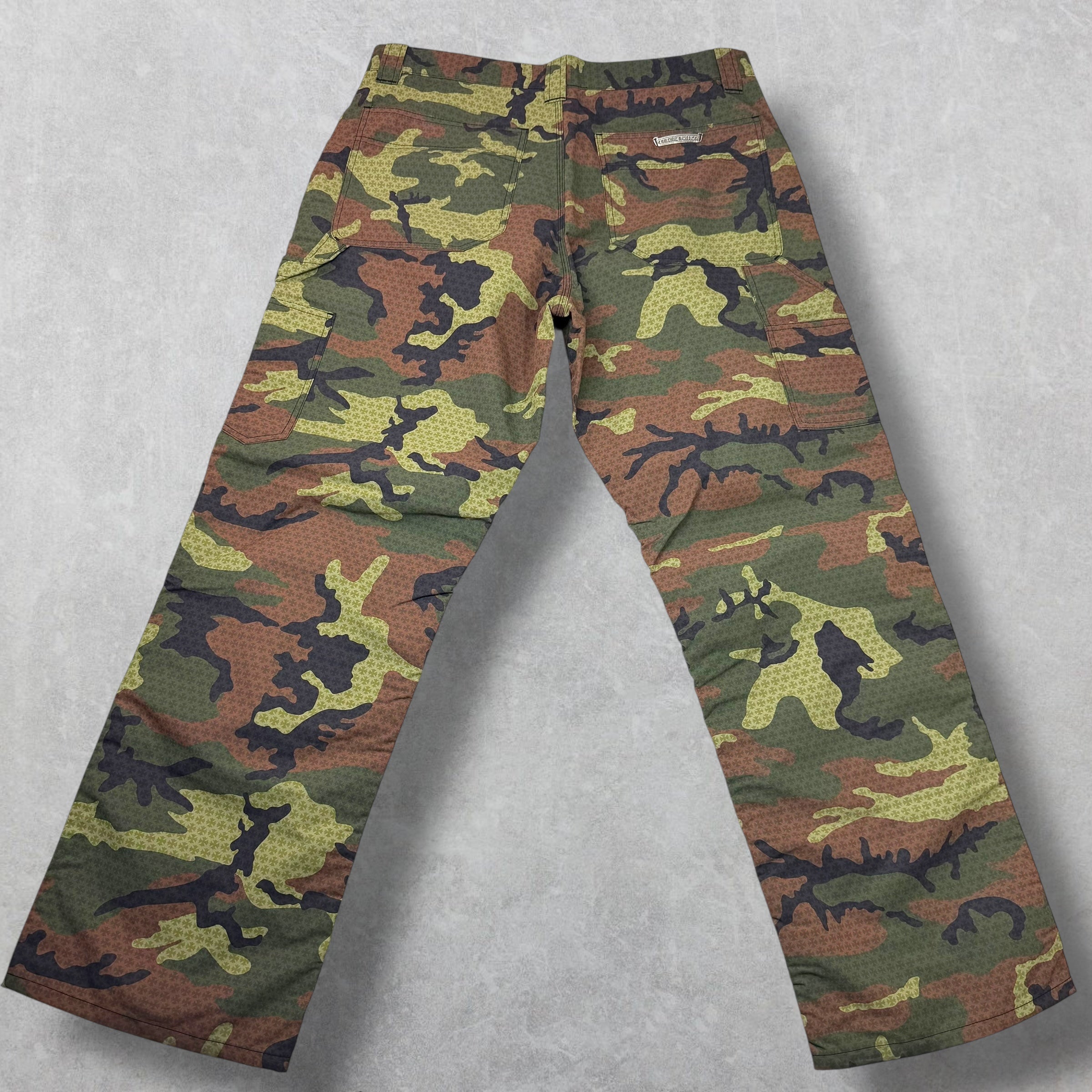 Chrome Hearts Monogram Camo Double Knee Pants 34