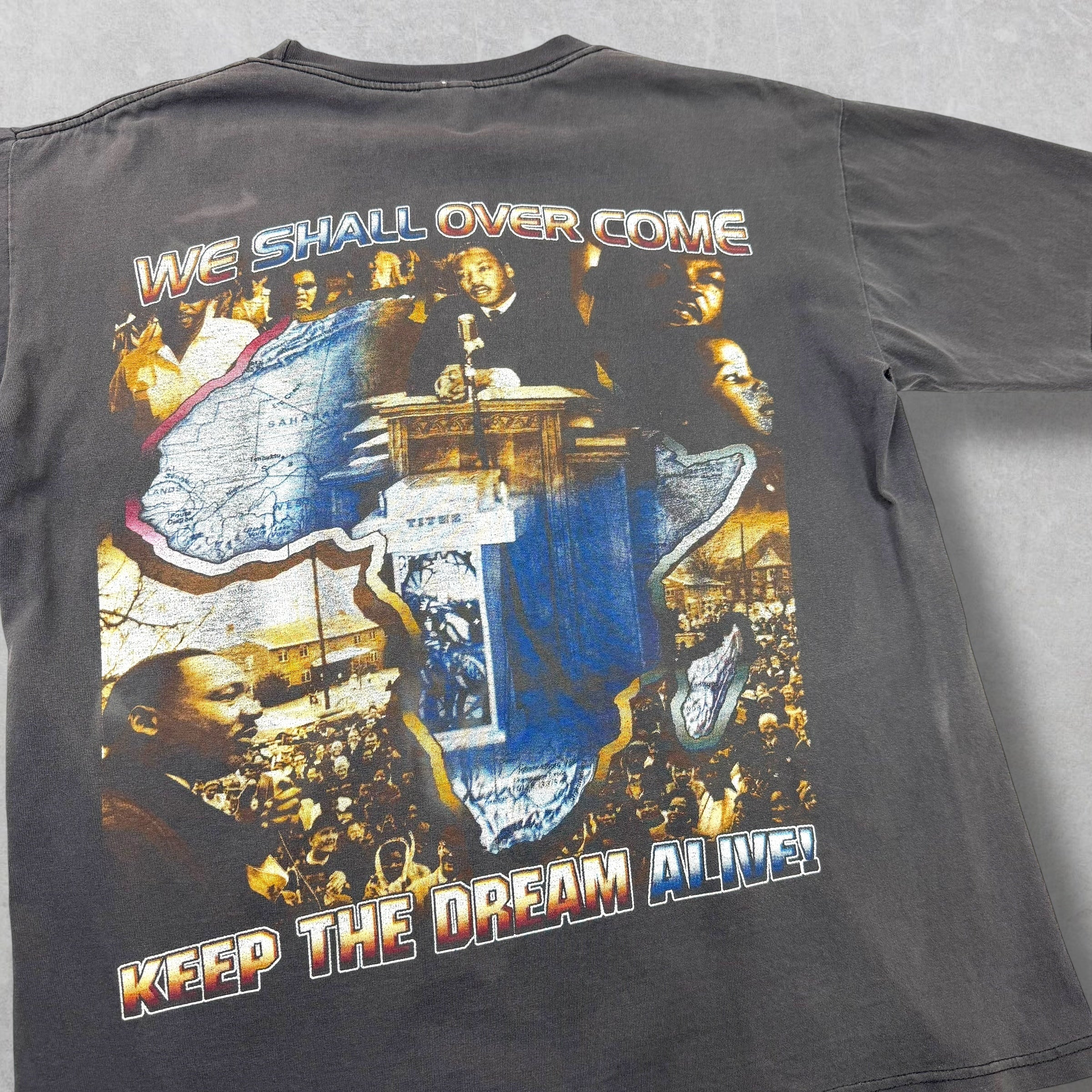 Vintage 90s Martin Luther King Jr. Rap Style Tee L