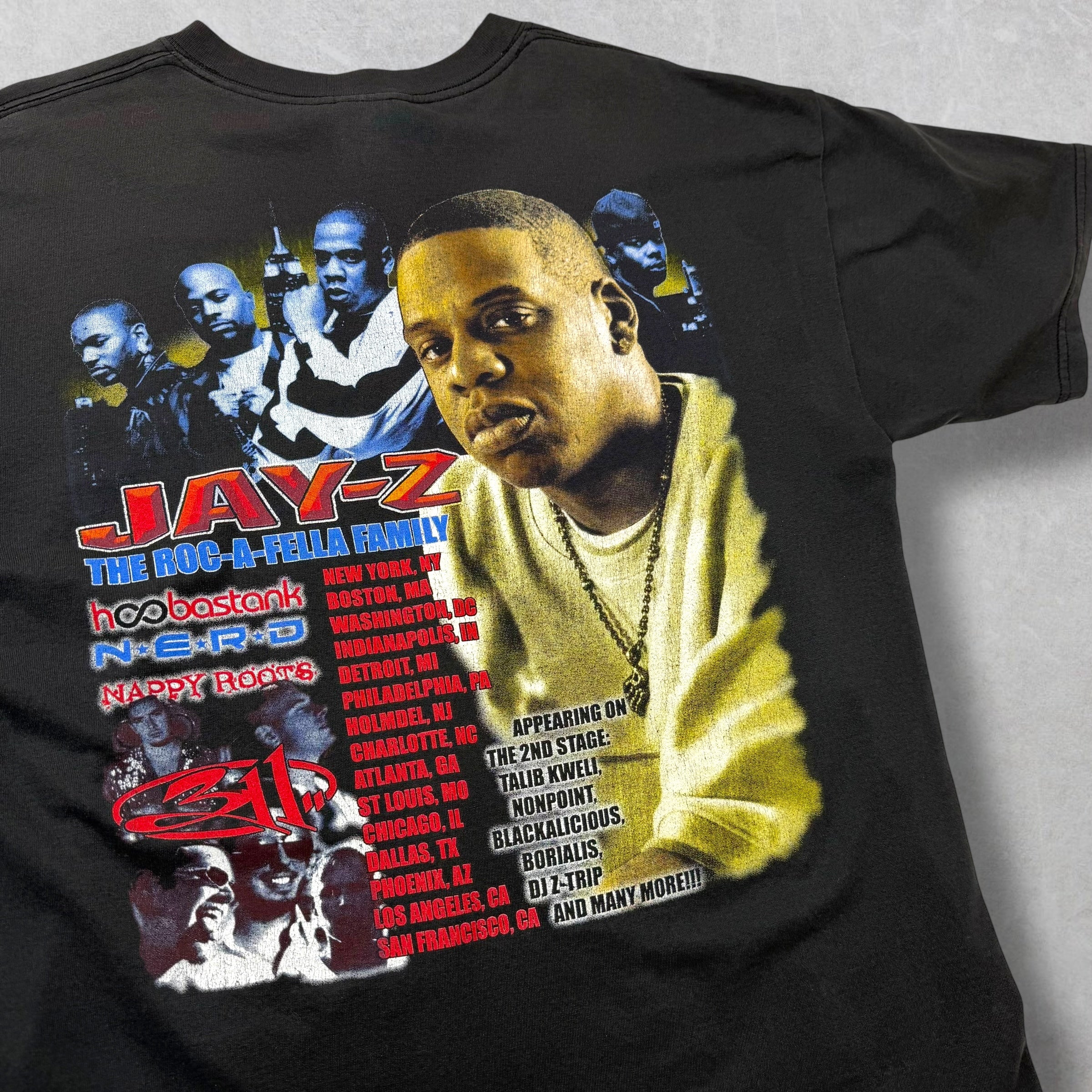 Vintage 2002 Jay-Z The Roc-A-Fella Family Tee XL