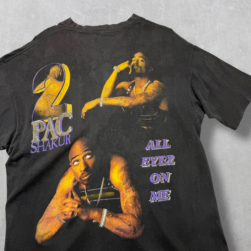 Vintage 90s Tupac All Eyez On Me Rap Tee XL