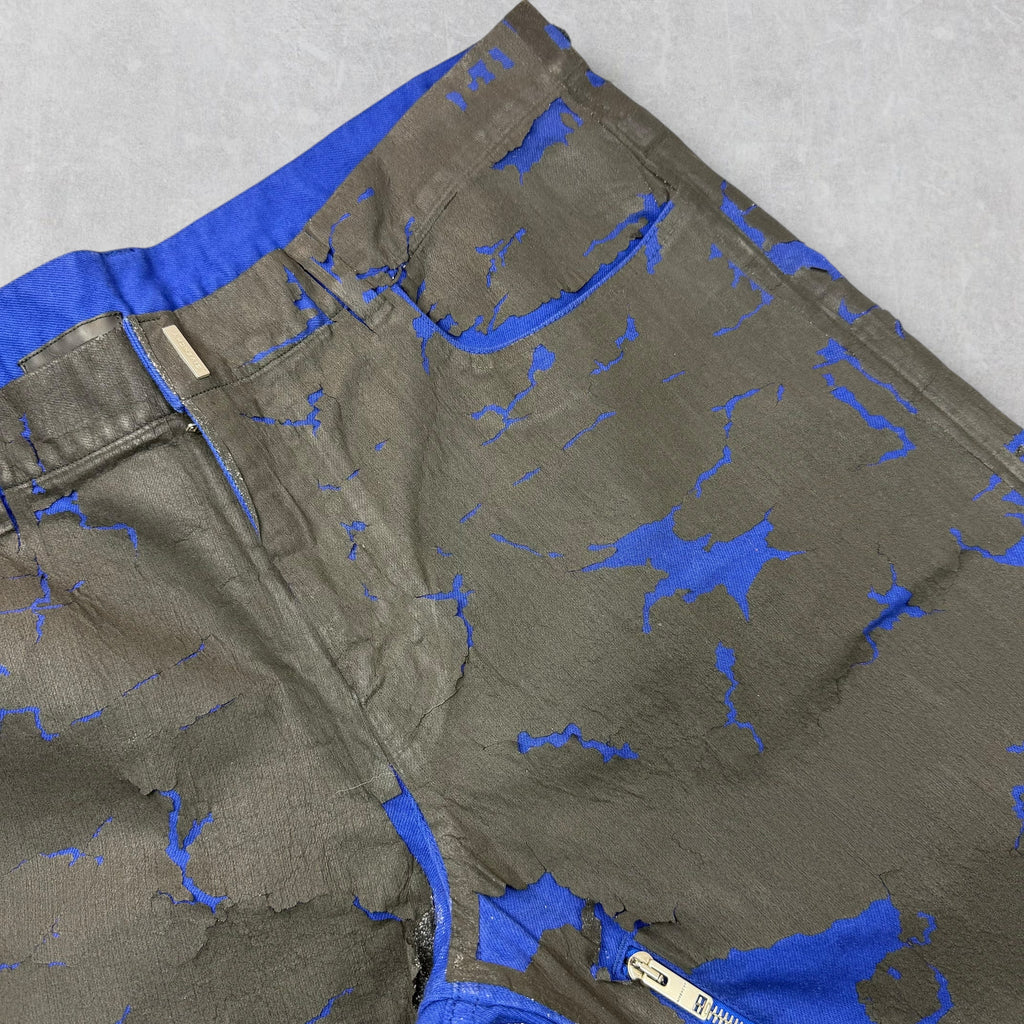 A/W 2022 Givenchy Black Cracked Distressed Jeans 36