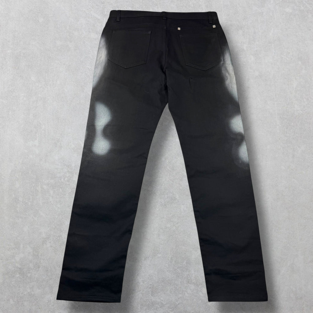 Givenchy Chito Graffiti Dog Black Jeans 34