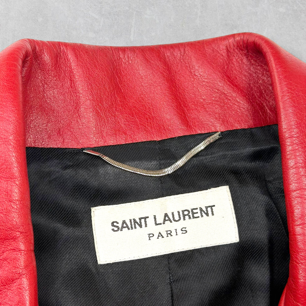 Saint Laurent Dégradé Sunset Leather Moto Jacket 46 (S)