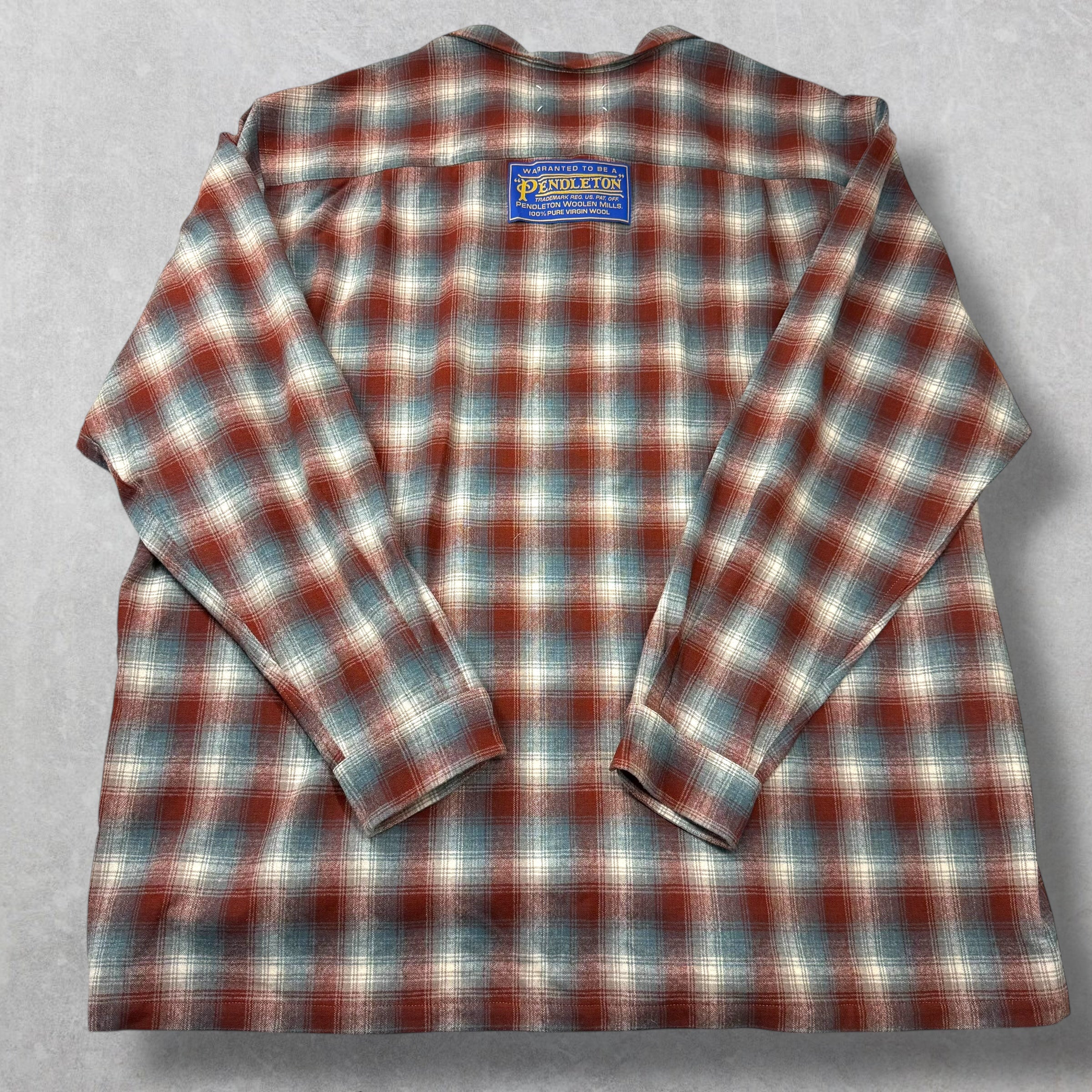 Maison Margiela Pendleton Checked Wool Shirt 52 (XL)