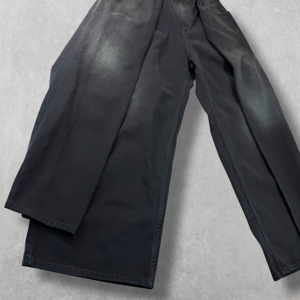 Balenciaga Double Side Black Jeans 36 (L)
