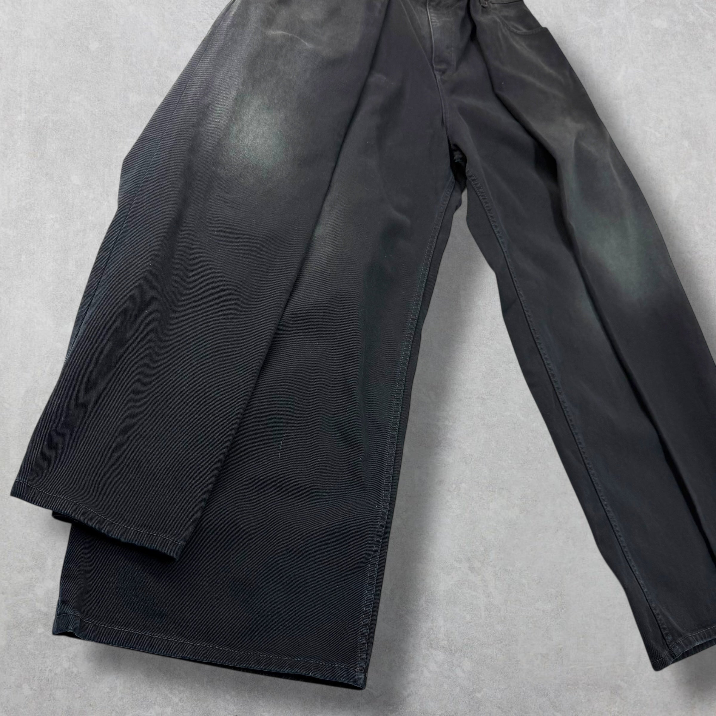 Balenciaga Double Side Black Jeans 36 (L)