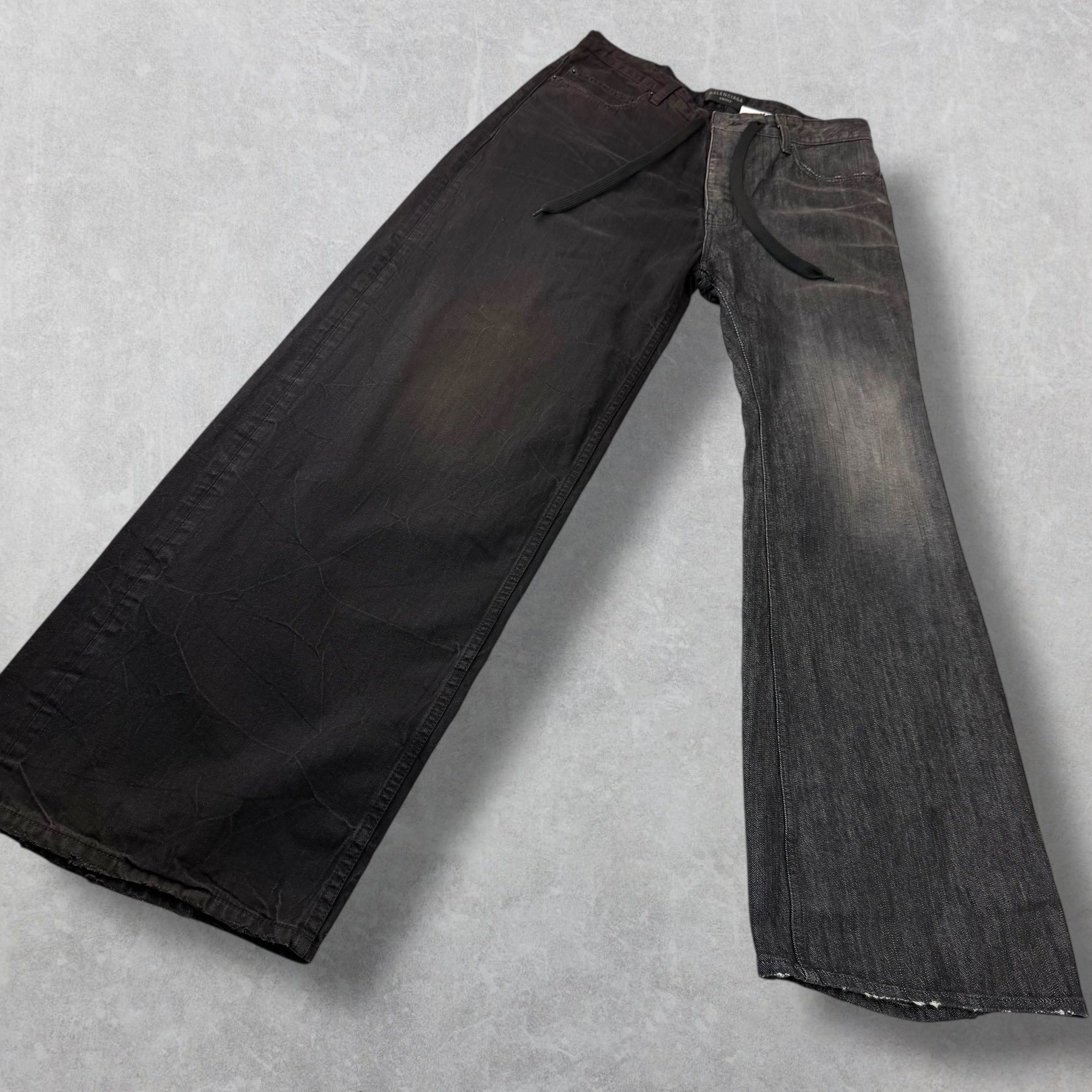 Balenciaga Fifty-Fifty Black Jeans M (34)