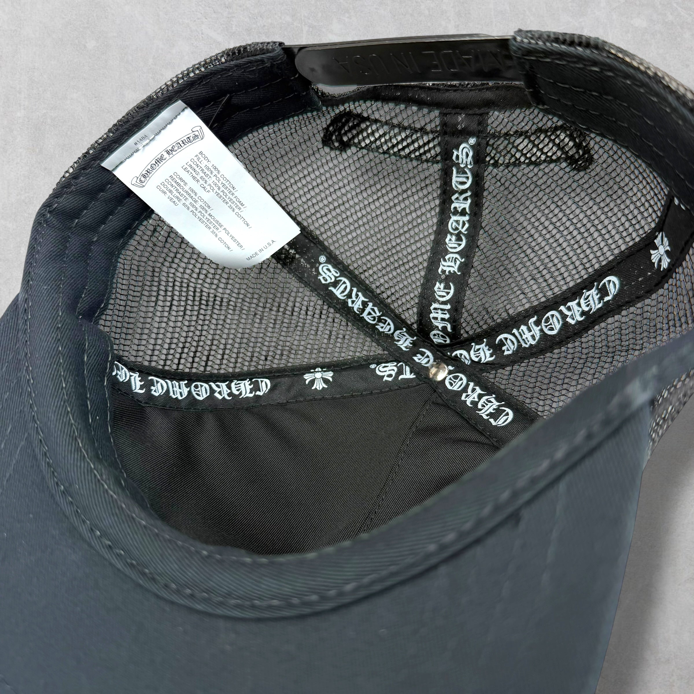 Chrome Hearts Leather Pink Fuck Patch Trucker Hat