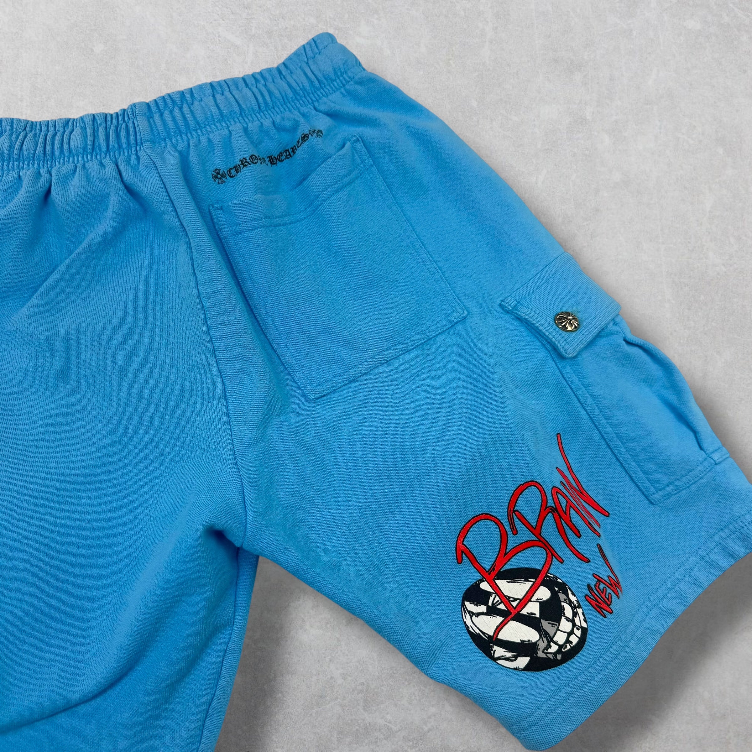 Chrome Hearts Matty Boy Blue Cargo Shorts S