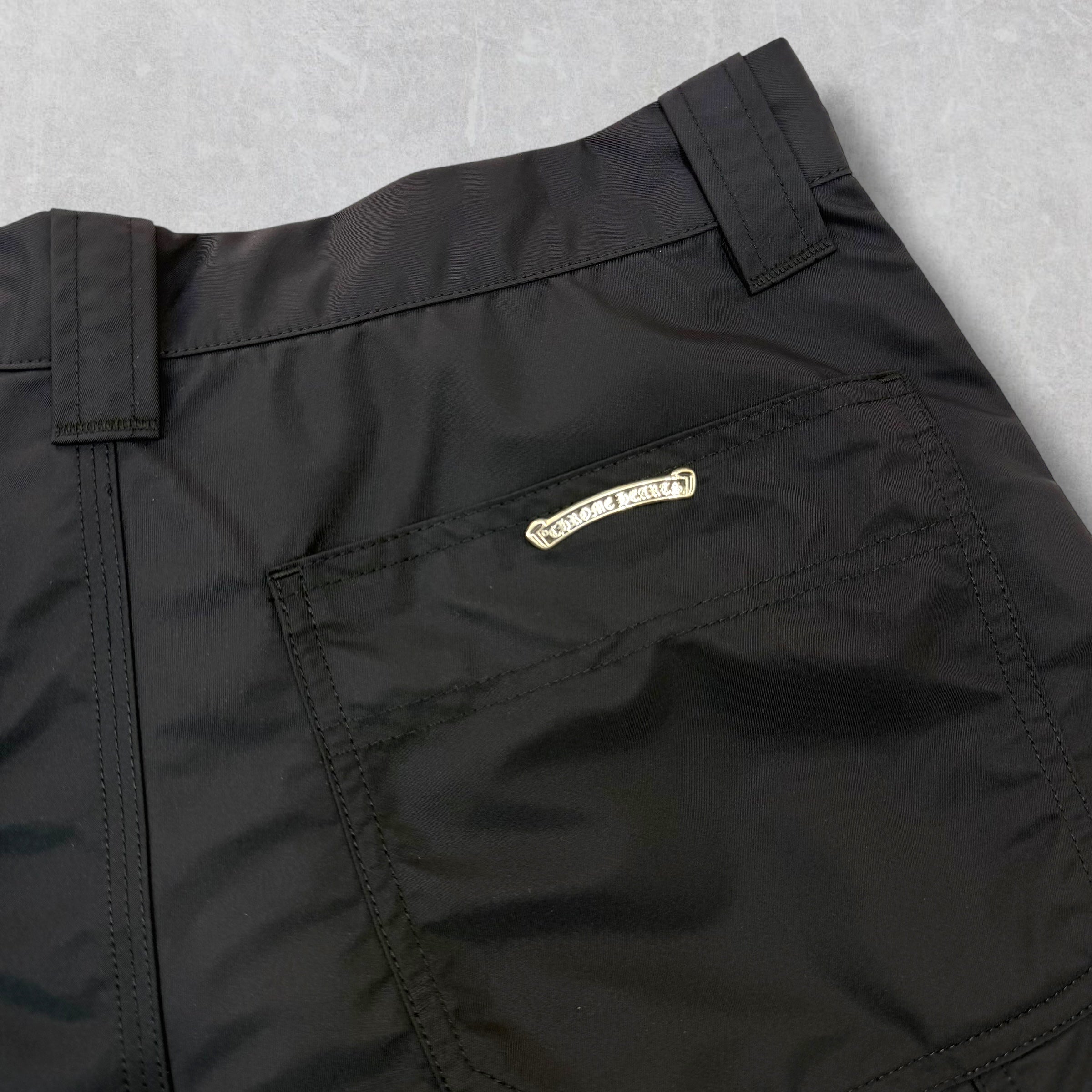 Chrome Hearts Double Knee Leather Carpenter Shorts 29