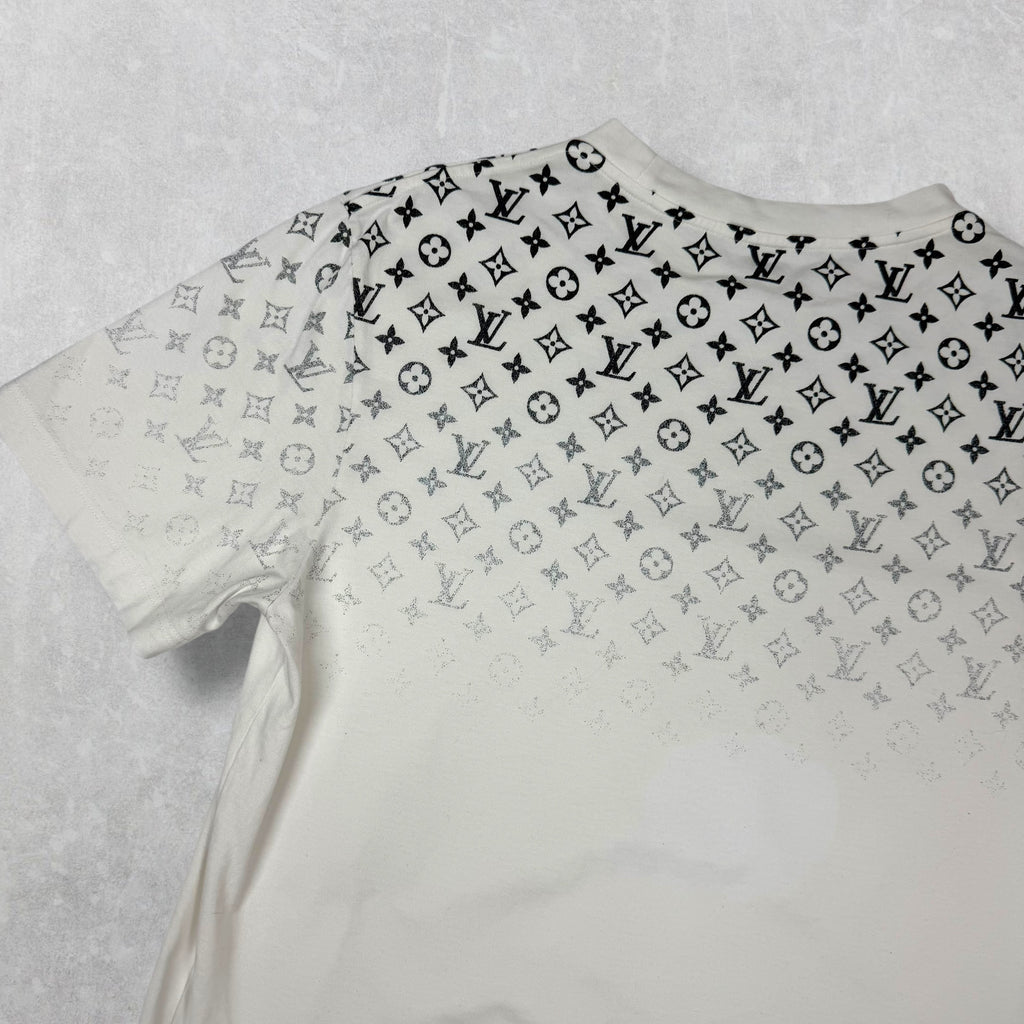 Louis Vuitton Monogram Gradient White Tee XL