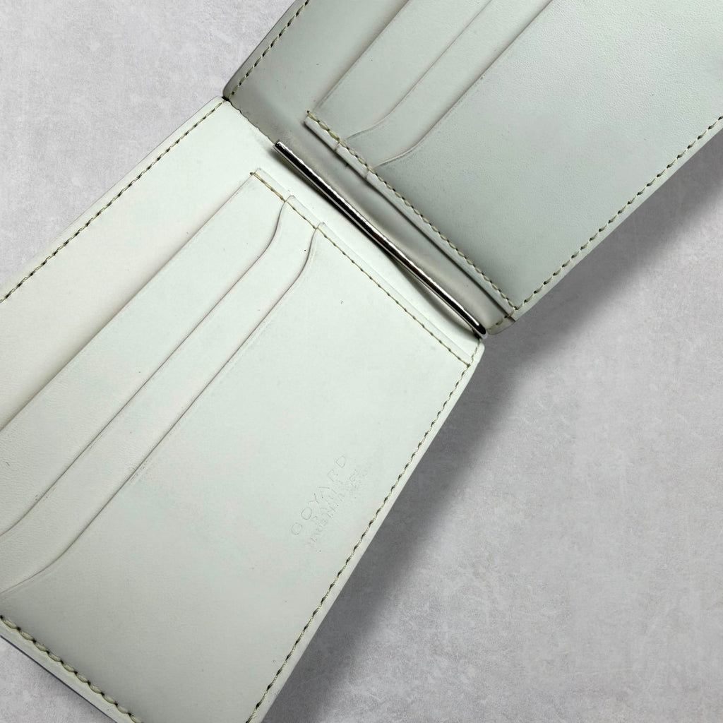 Goyard Saint-Thomas Bill Fold Wallet White Goyardine