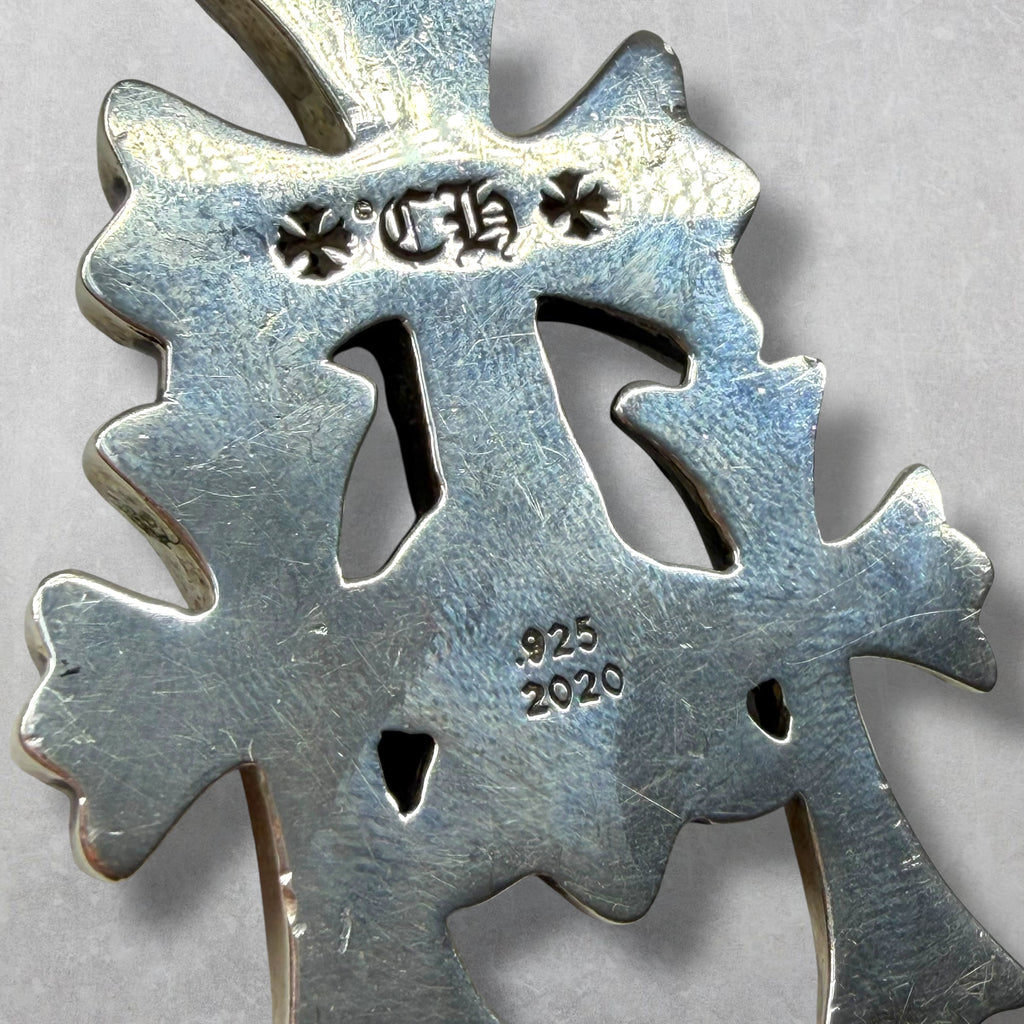 Chrome Hearts Triple Cross Pendant W/ Ball Chain