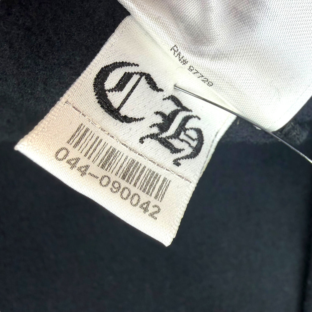Chrome Hearts Black Scroll Logo Hoodie L