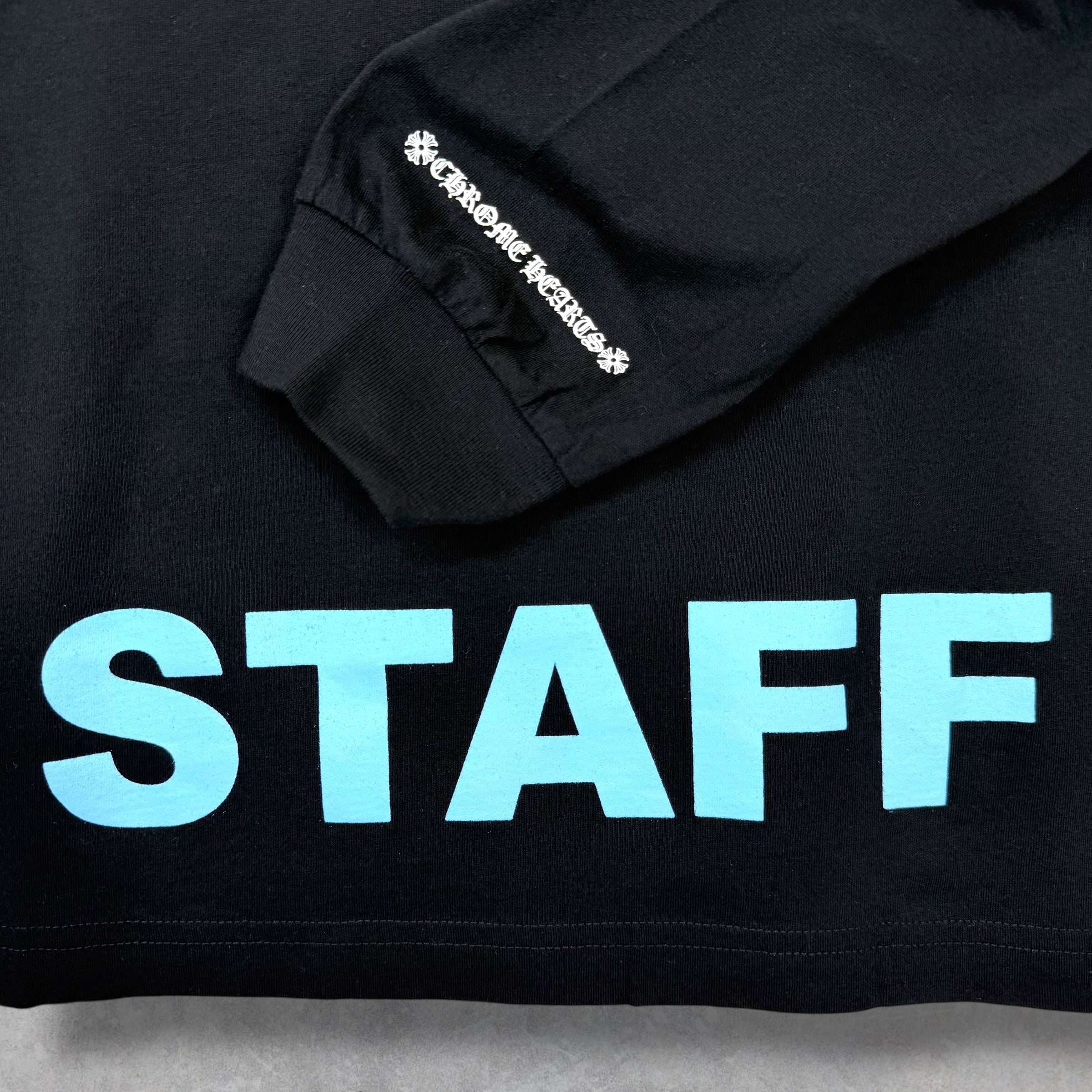 Chrome Hearts Horseshoe Plus Logo Baby Blue Staff L/S XL