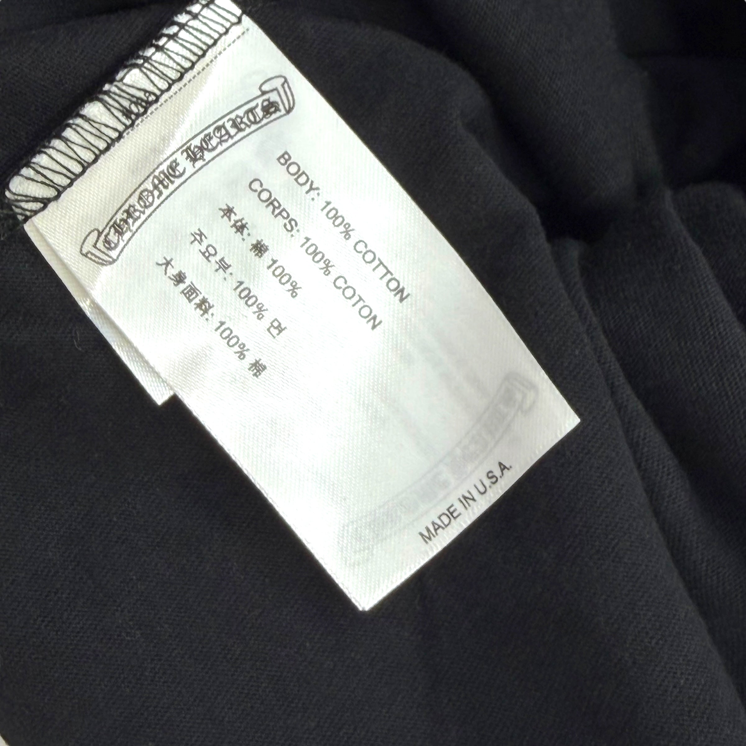 Chrome Hearts Pink Neck Logo L/S Tee XL